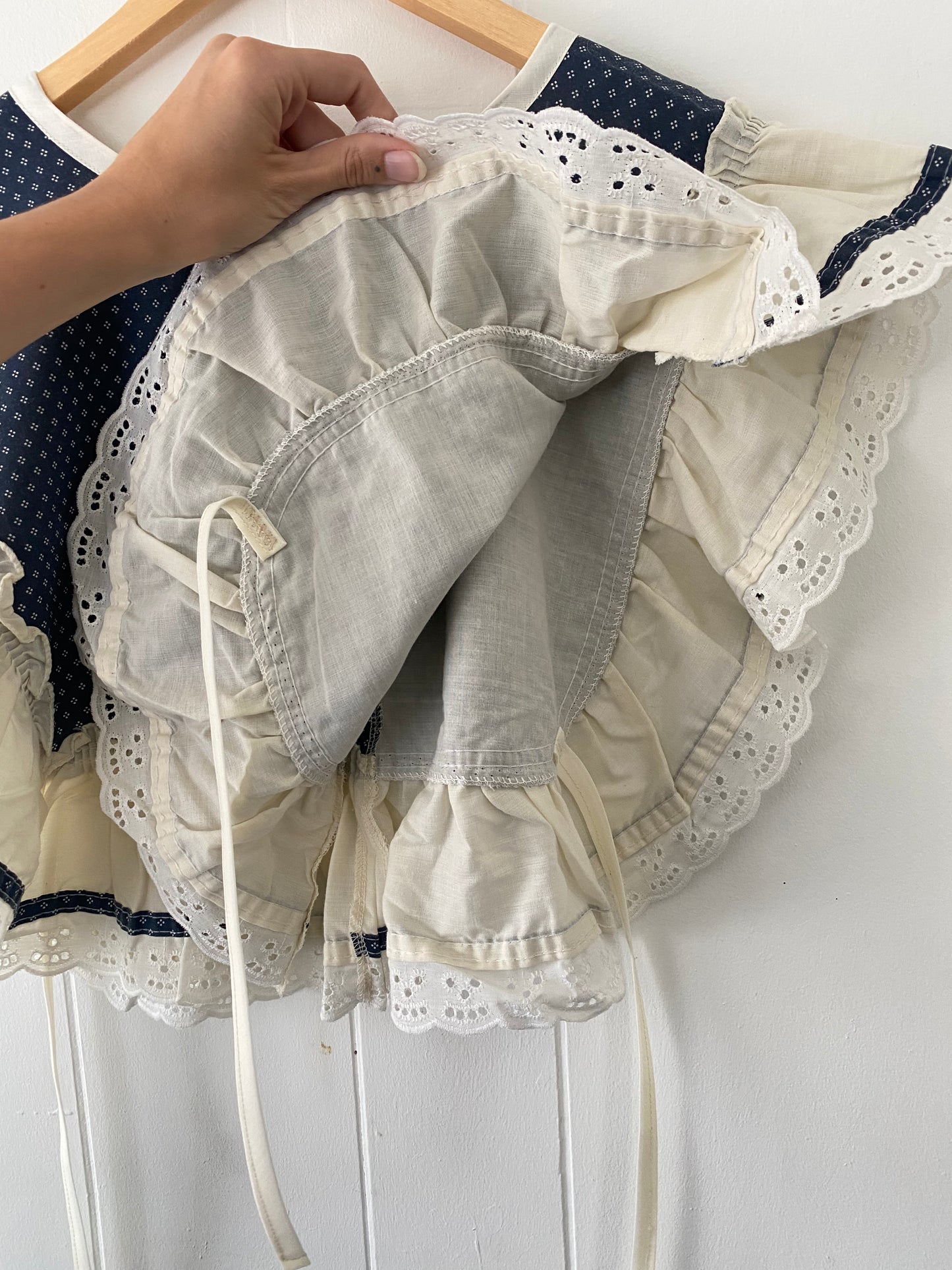 Upcycled Vintage Side Tie Vest