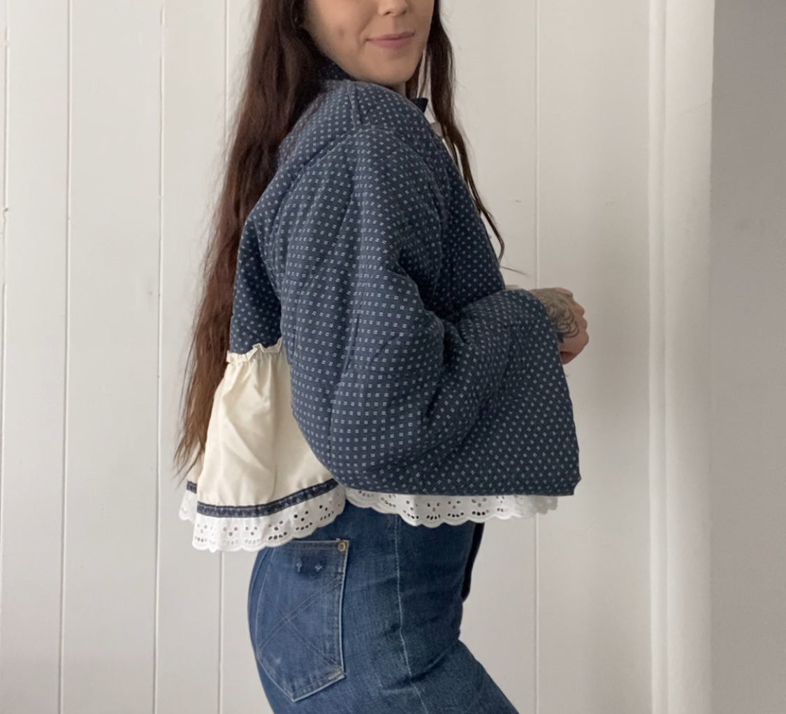 Upcycled Vintage Quilted Jacket
