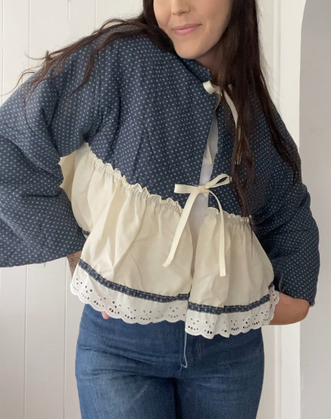 Upcycled Vintage Quilted Jacket
