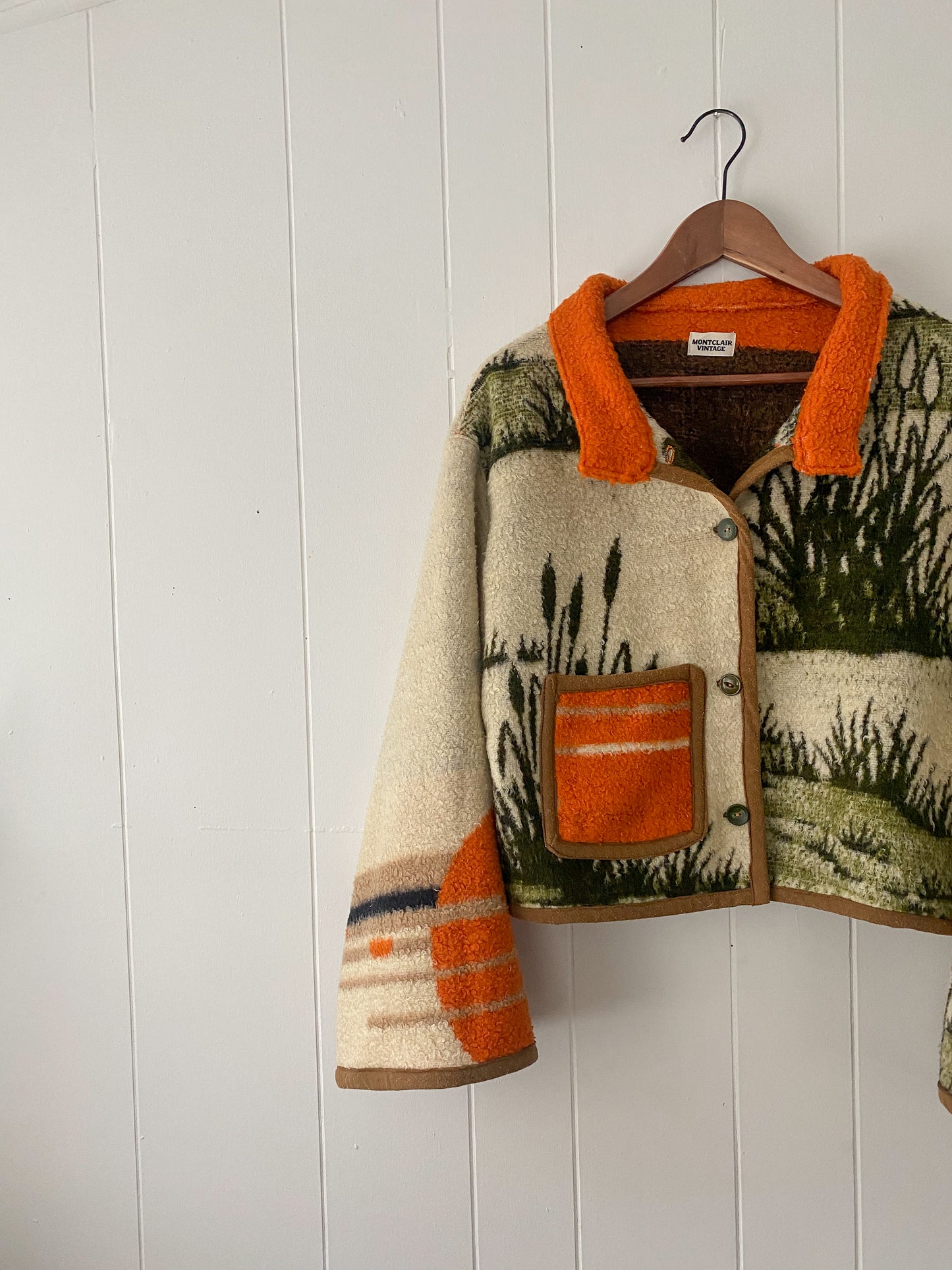 Upcycled Flying Geese Blanket Coat