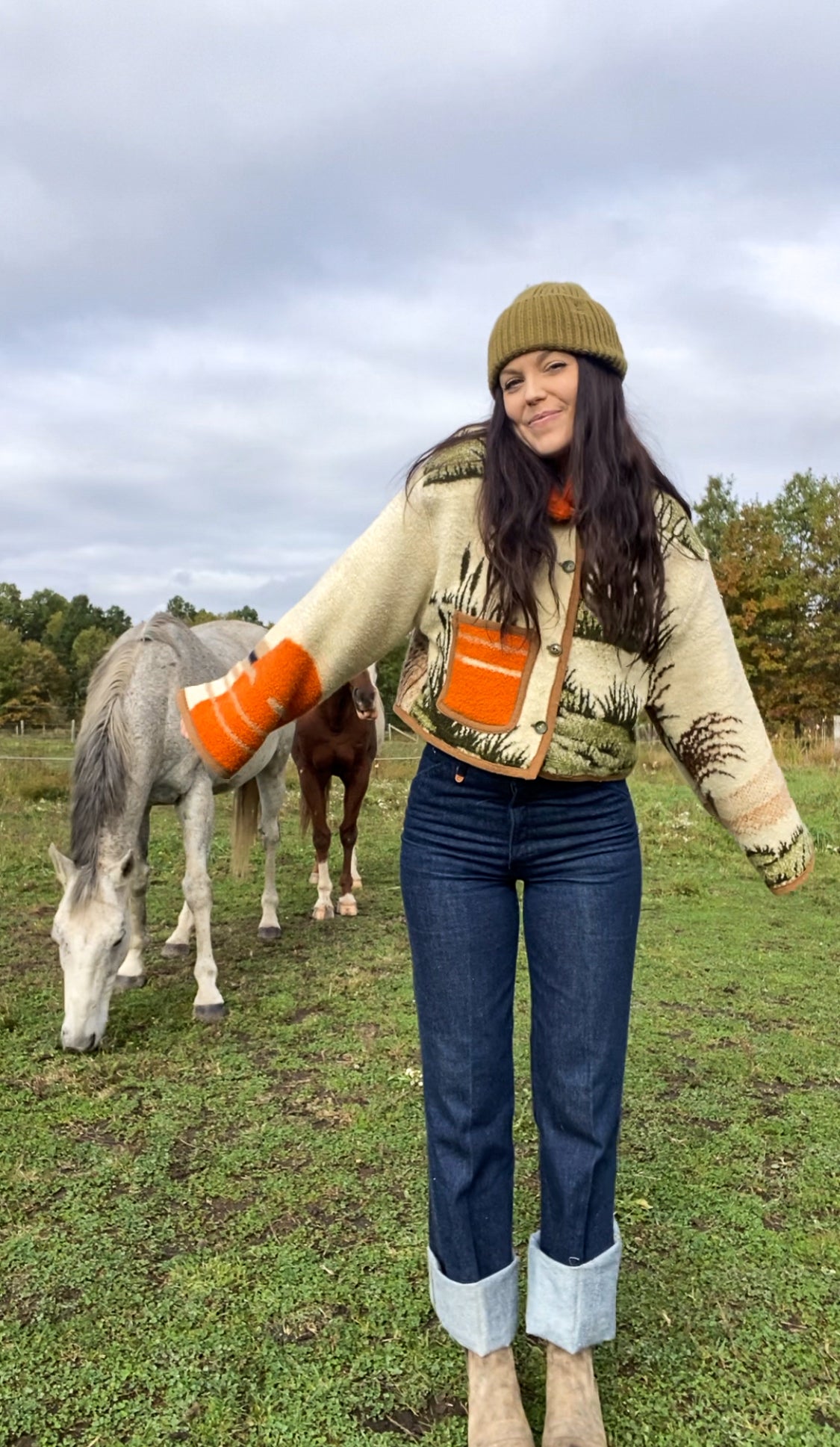 Upcycled Flying Geese Blanket Coat