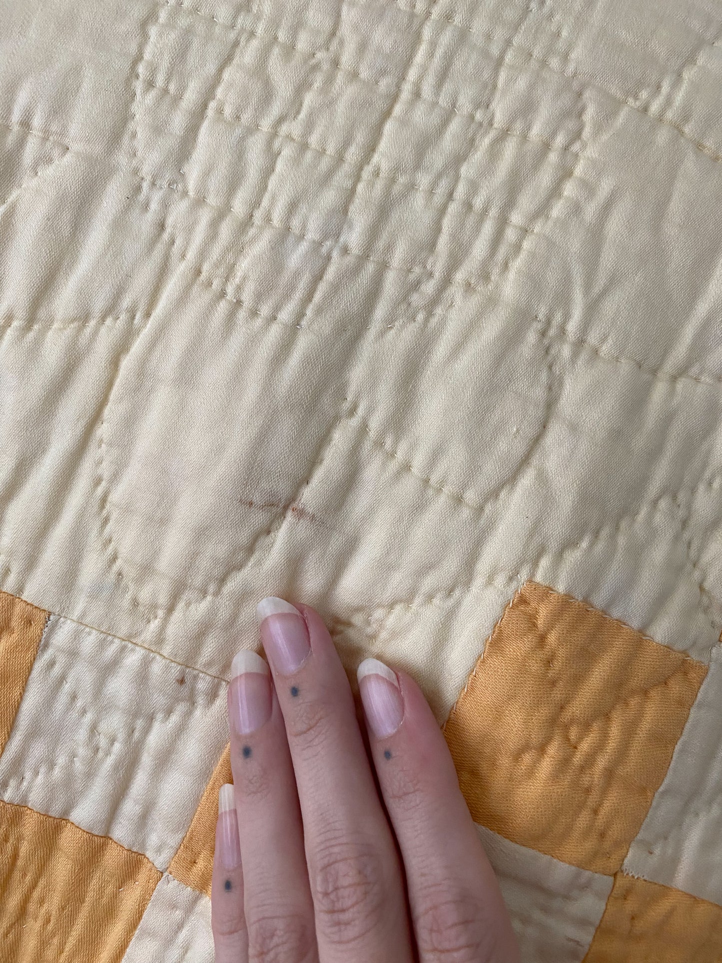 Upcycled Vintage Irish Chain Quilt Jacket