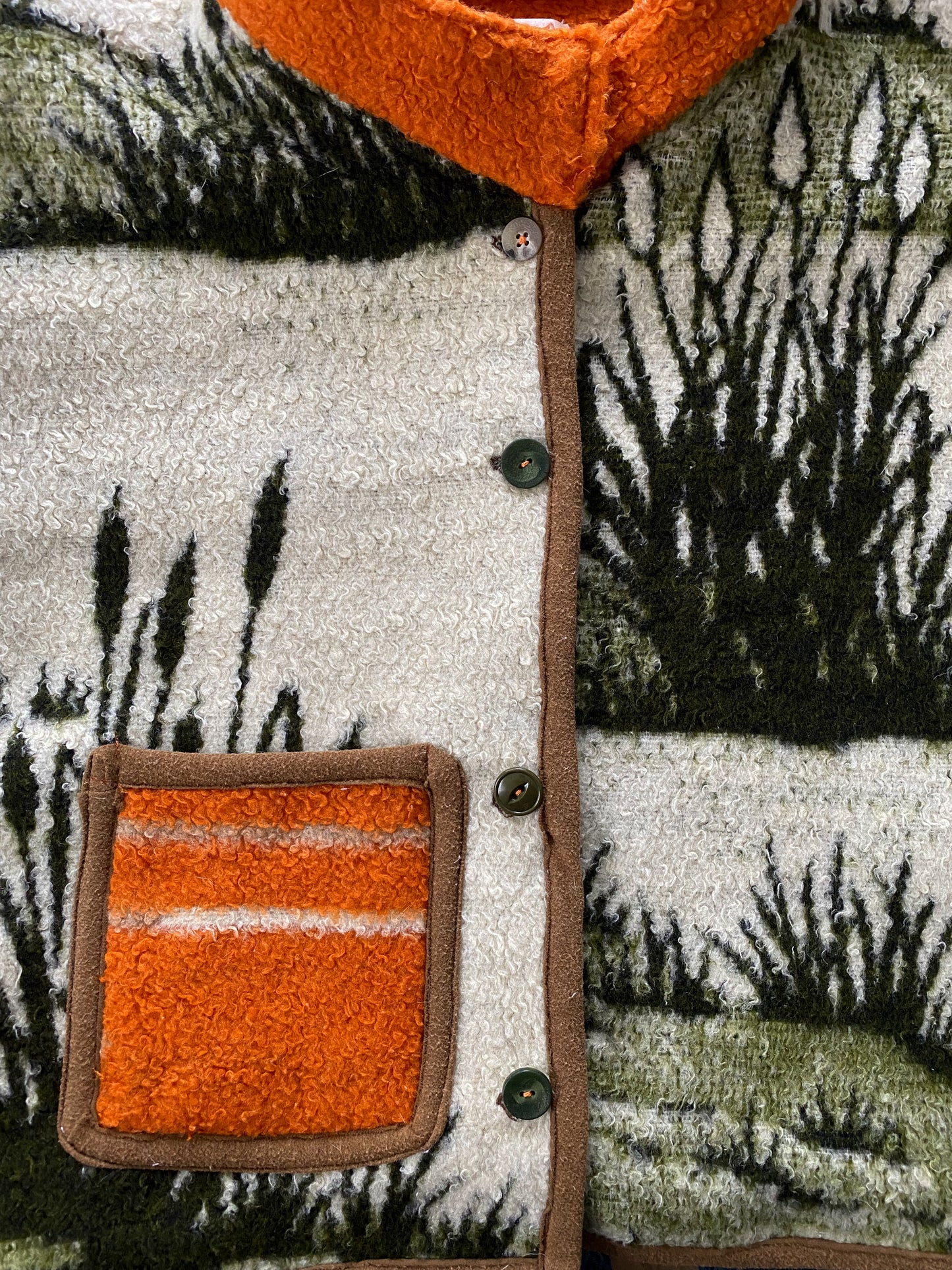 Upcycled Flying Geese Blanket Coat