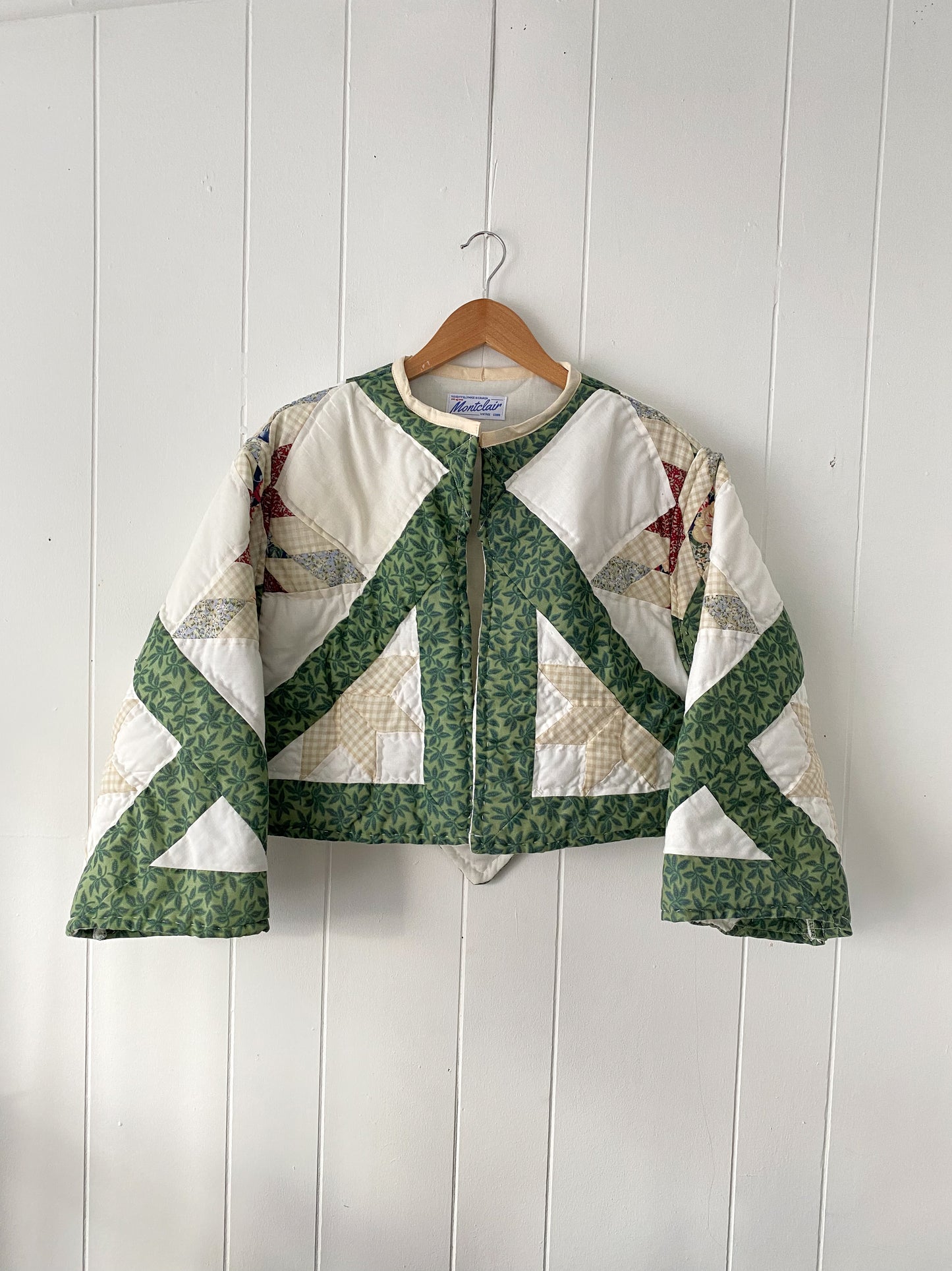 (S) Upcycled Vintage Quilt Jacket