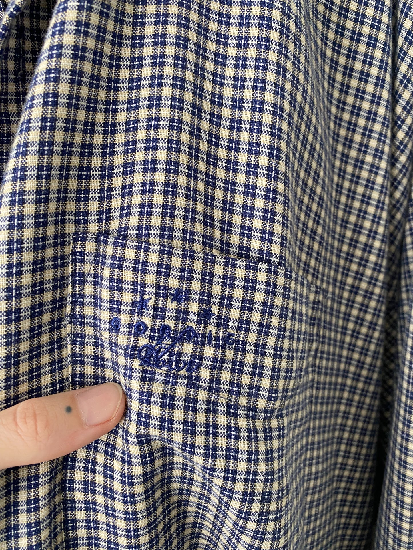 (2-4XL) Vintage Quilt Block Button Down