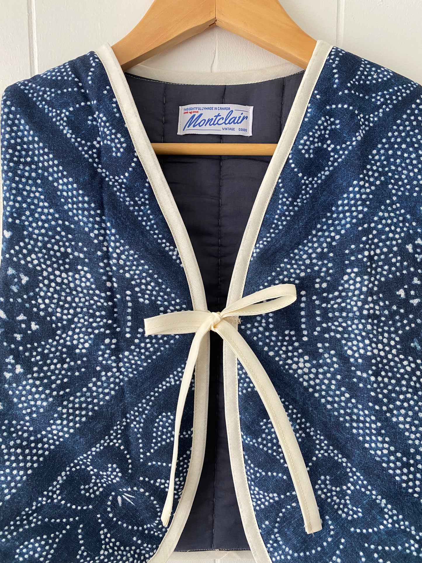 Upcycled Tie-Front Vest