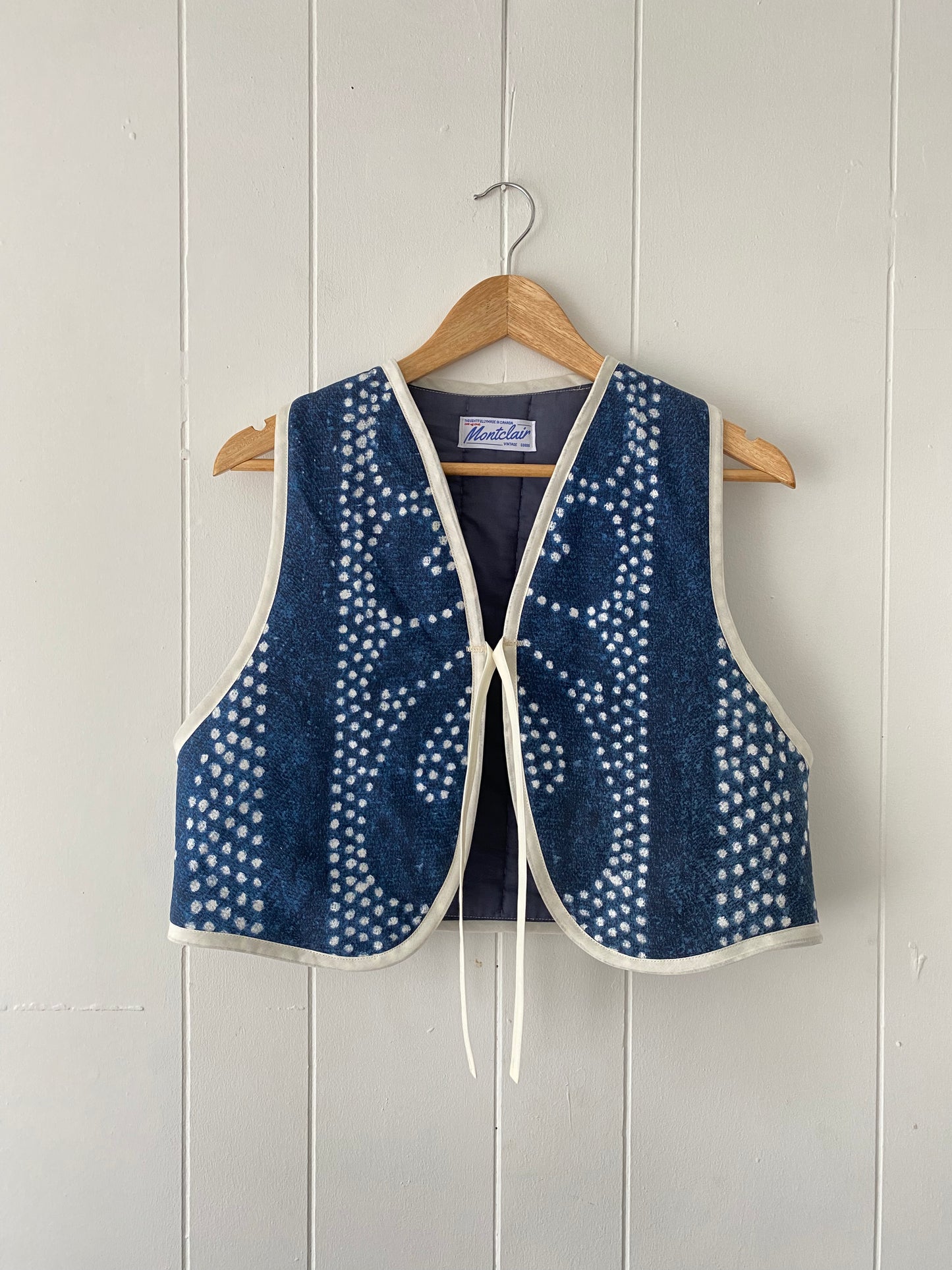 Upcycled Tie-Front Vest