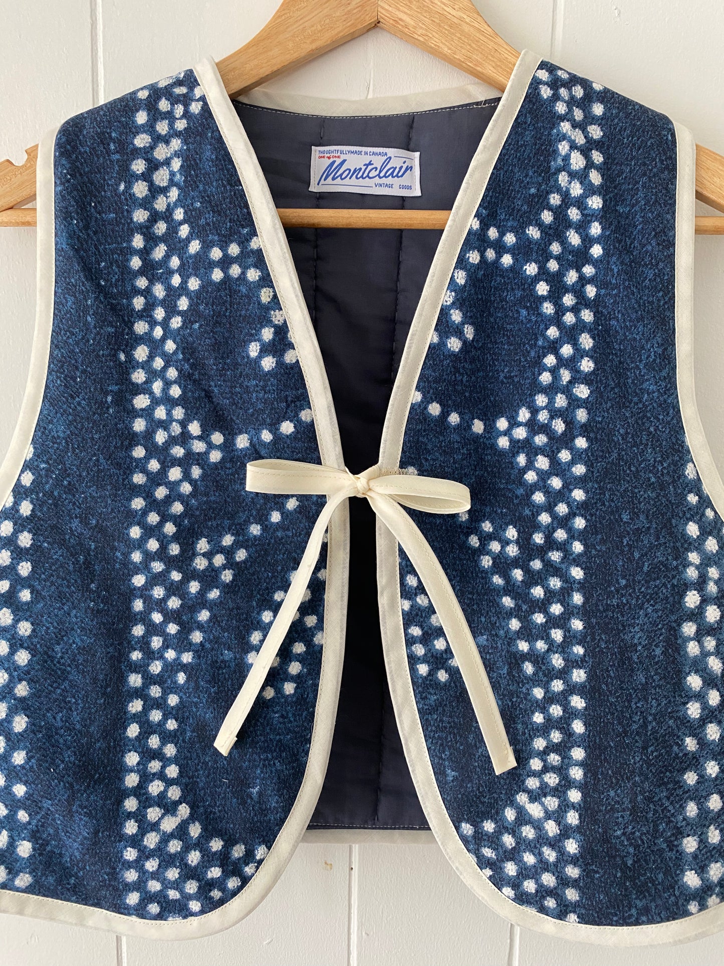 Upcycled Tie-Front Vest
