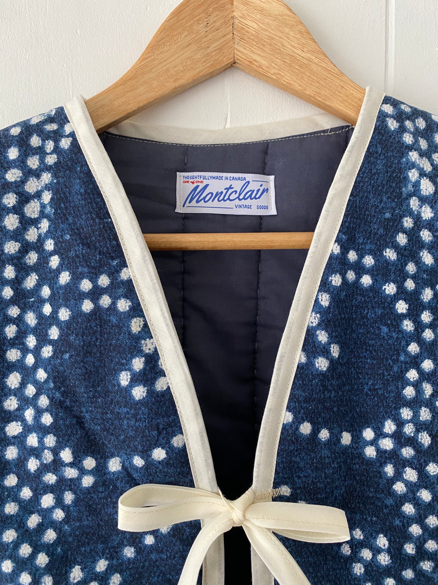 Upcycled Tie-Front Vest