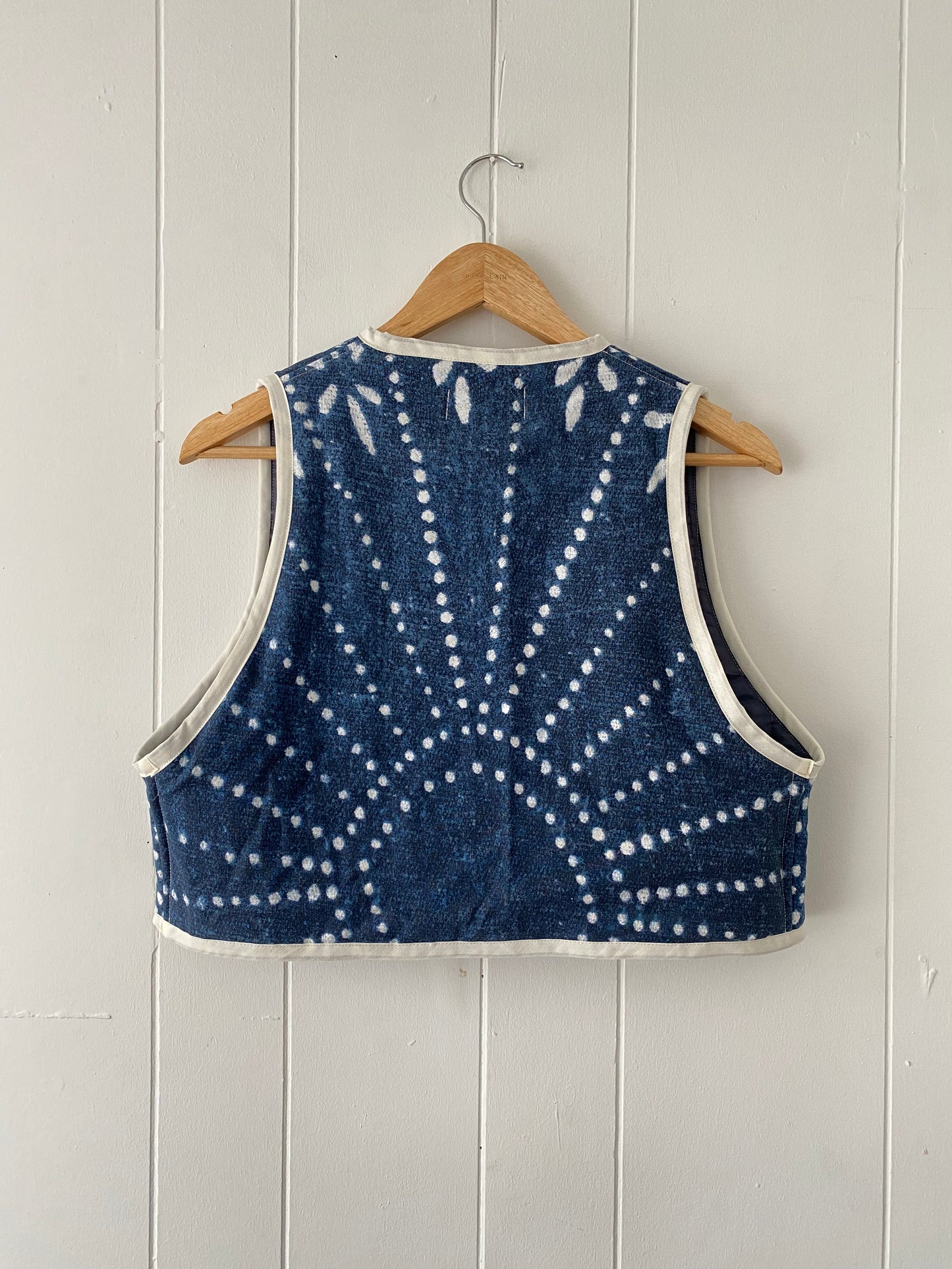 Upcycled Tie-Front Vest