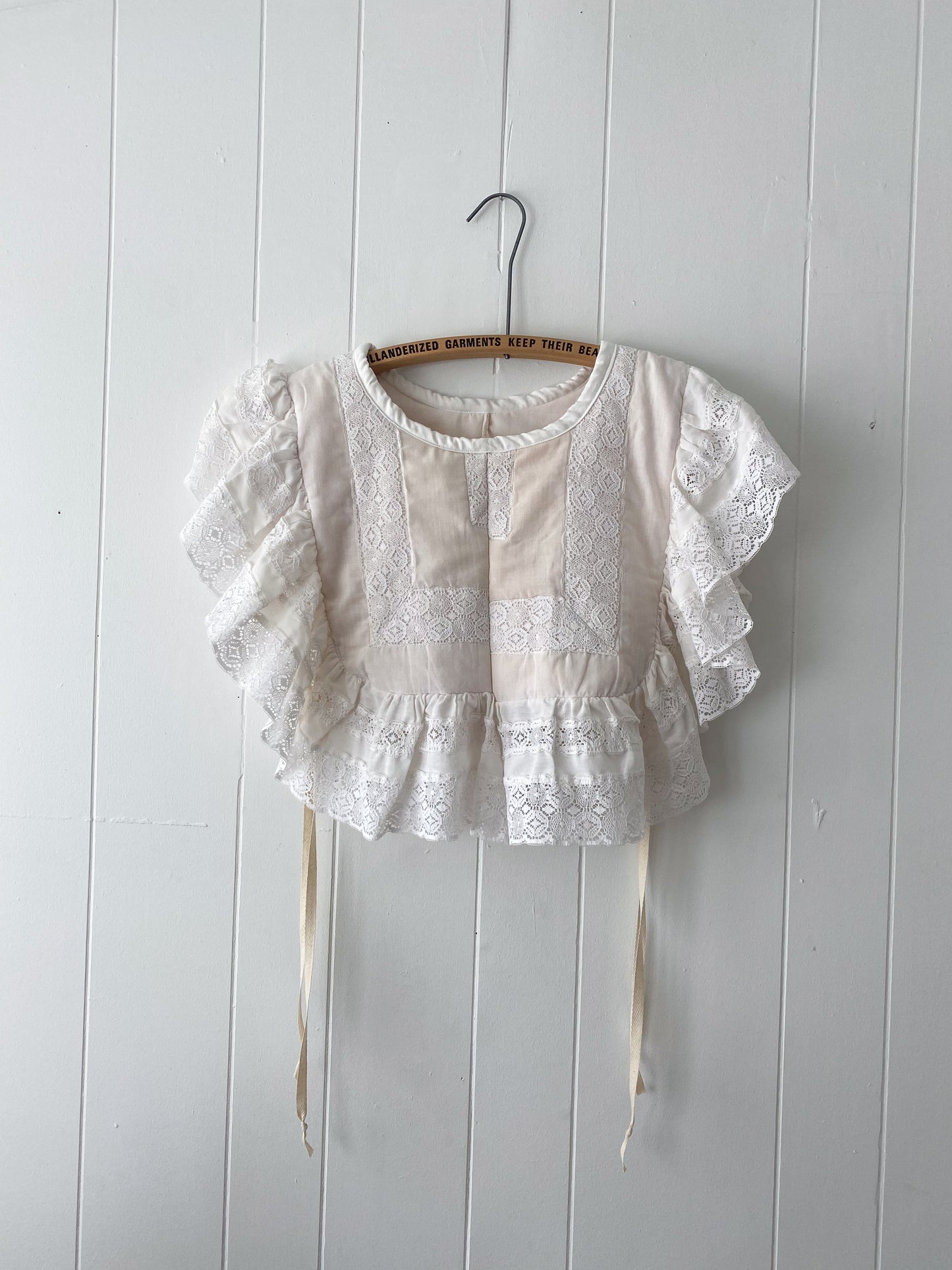 Upcycled Vintage Side Tie Vest