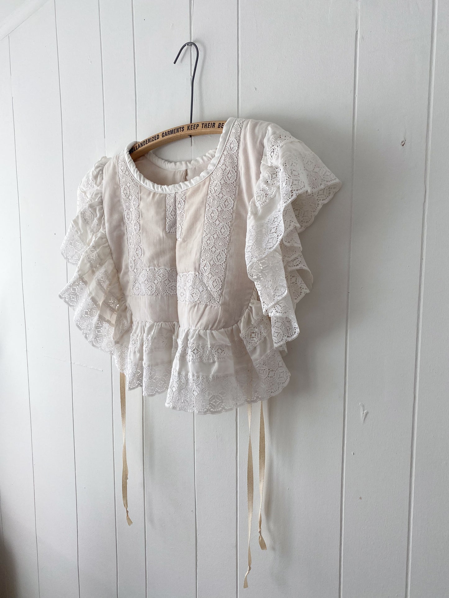 Upcycled Vintage Side Tie Vest