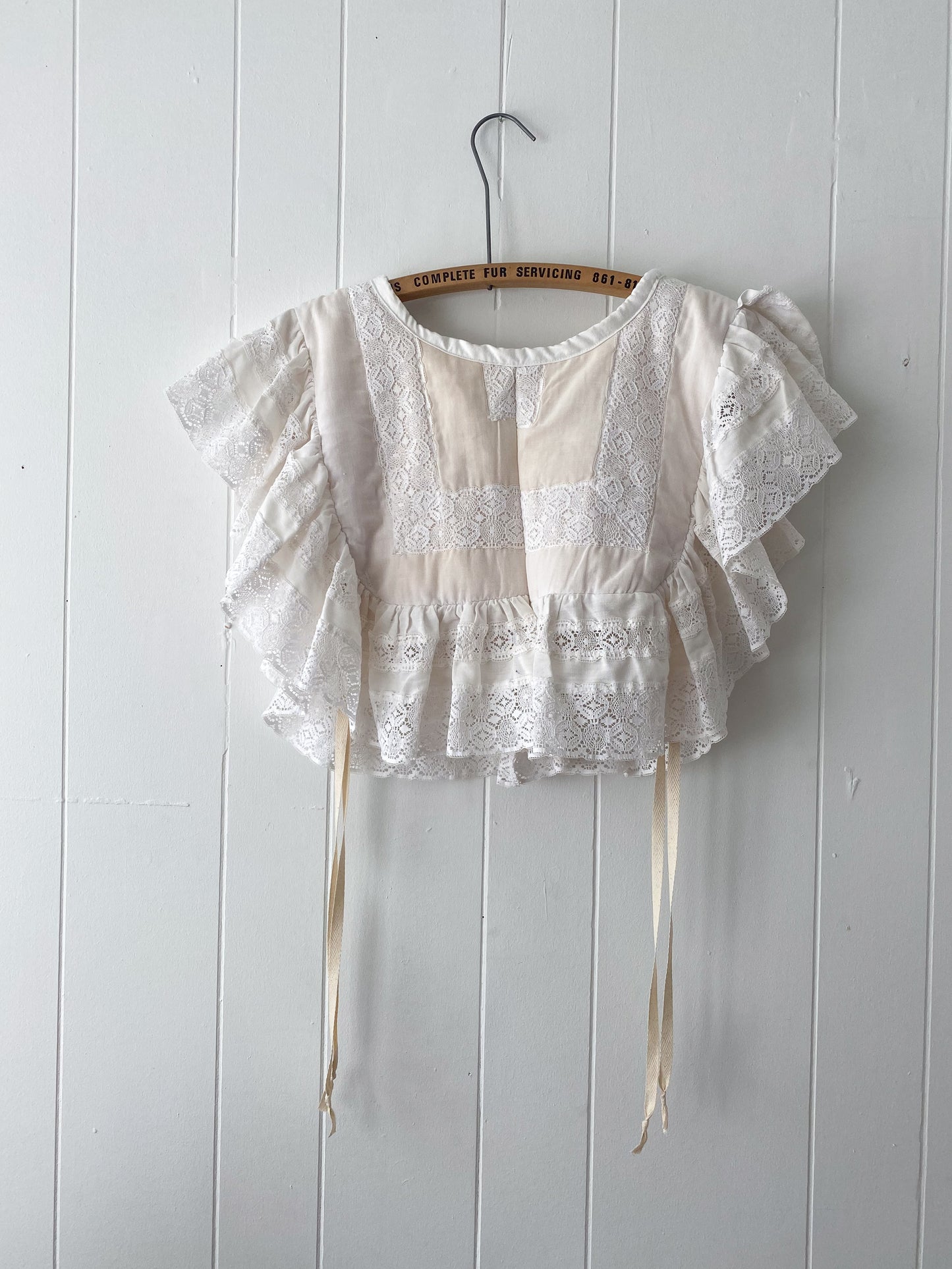 Upcycled Vintage Side Tie Vest