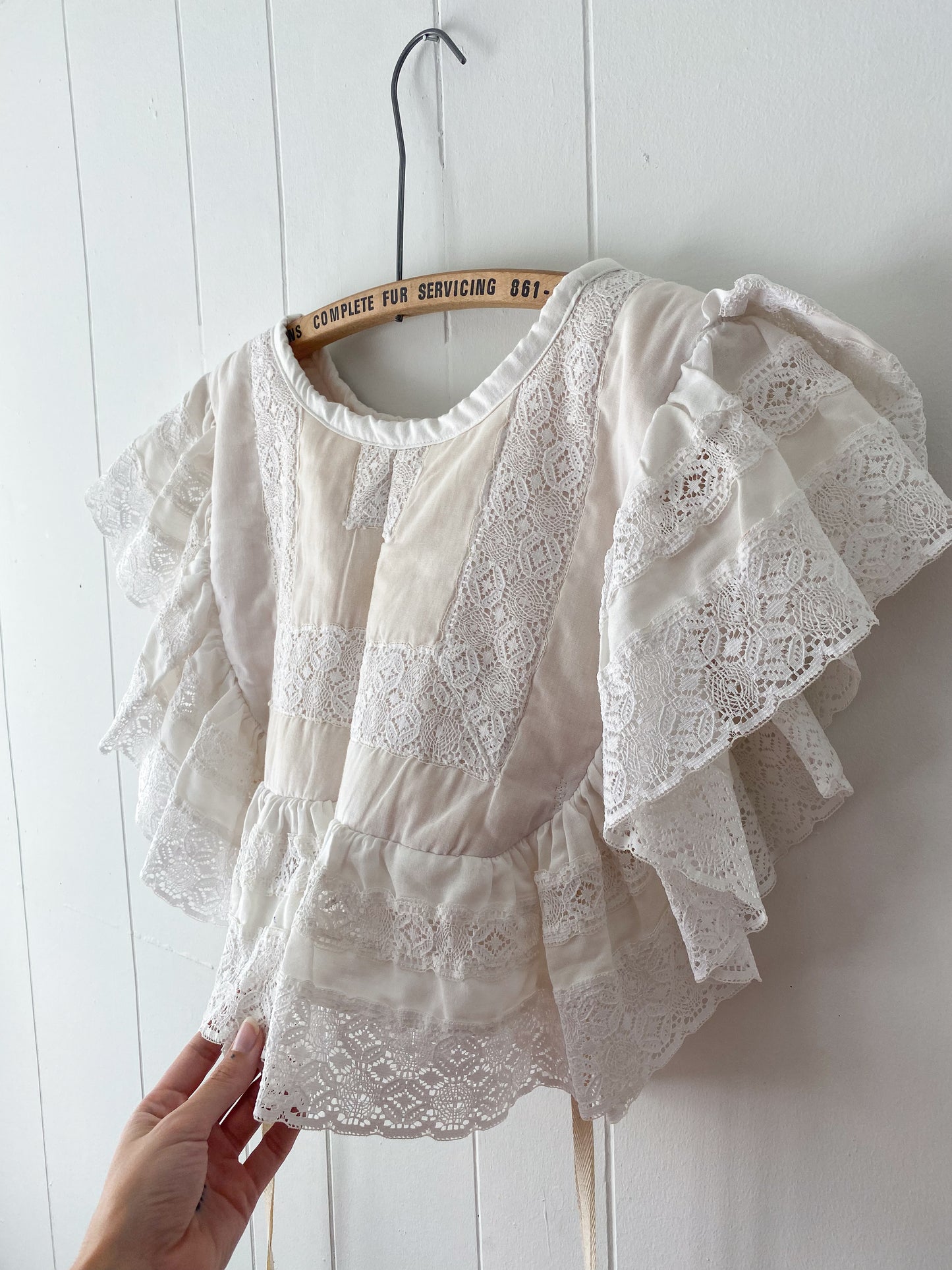 Upcycled Vintage Side Tie Vest