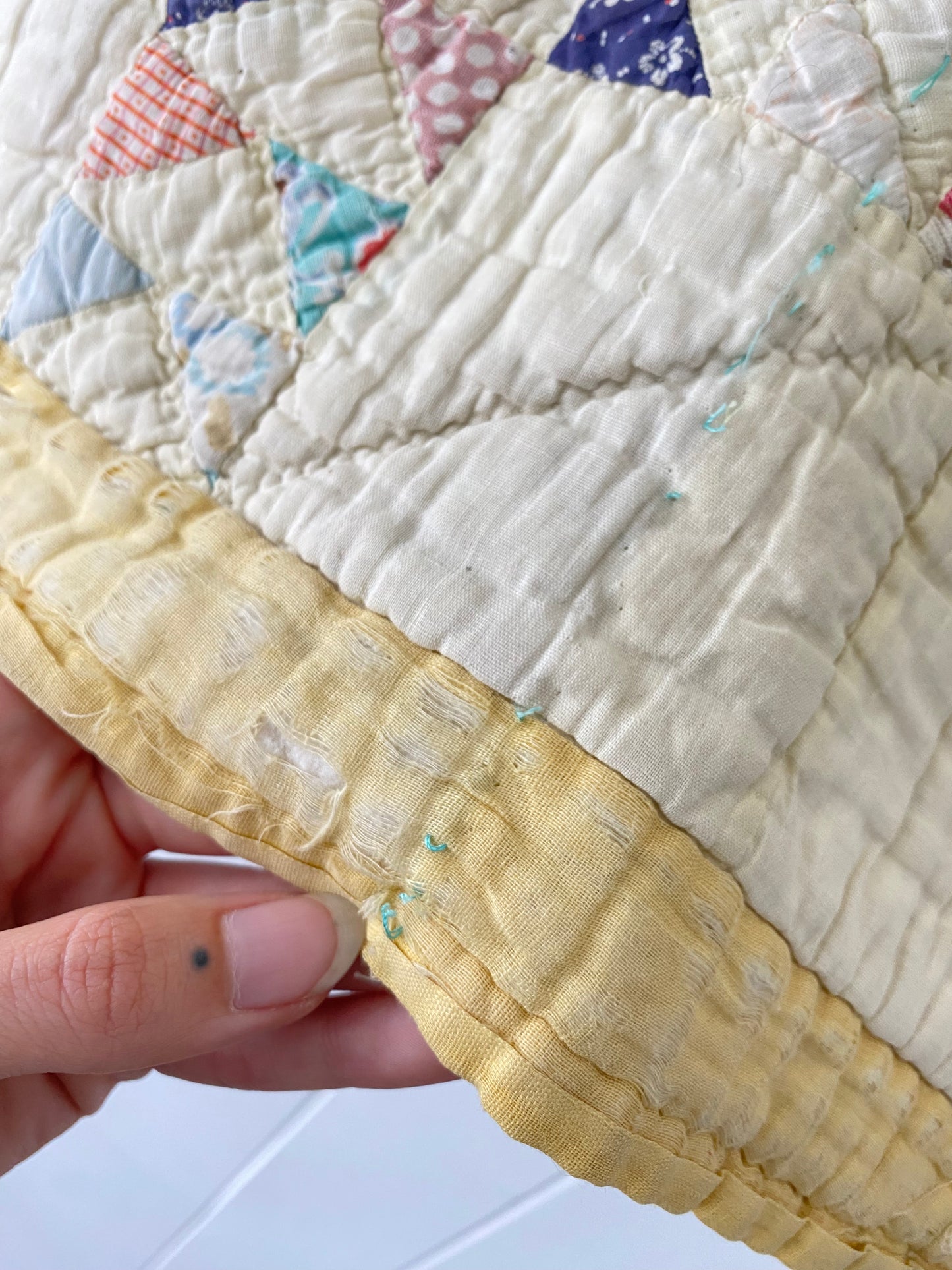 Upcycled Vintage Side Tie Quilt Vest