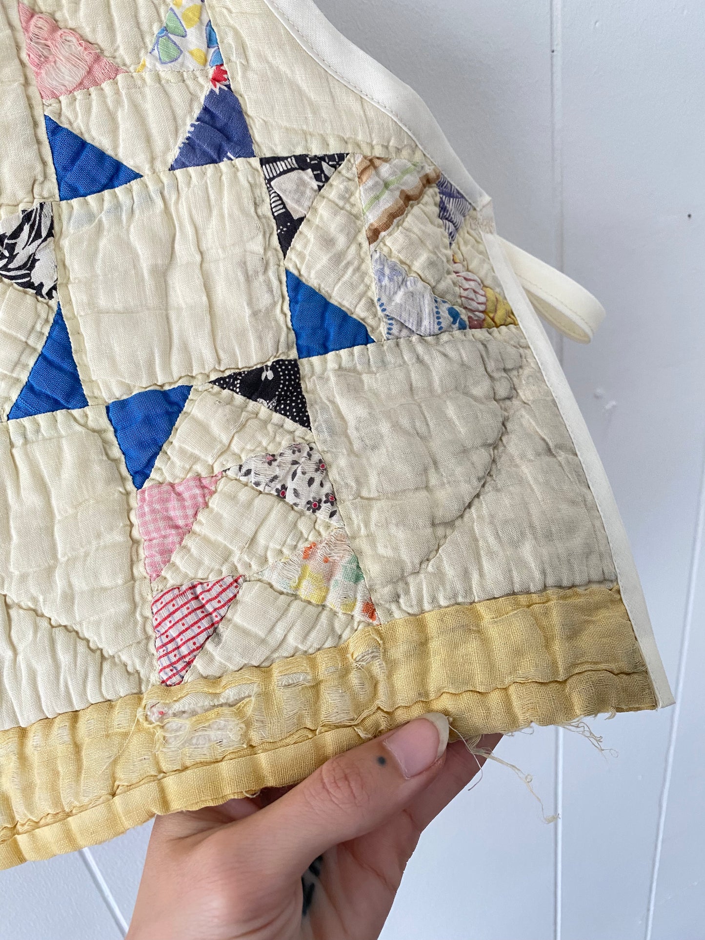 Upcycled Vintage Side Tie Quilt Vest