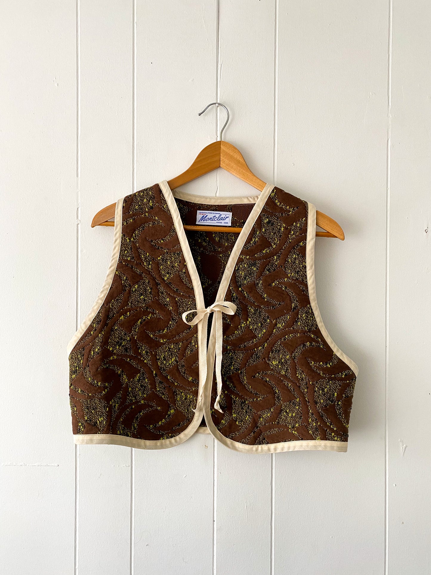 Upcycled Tie-Front Vest