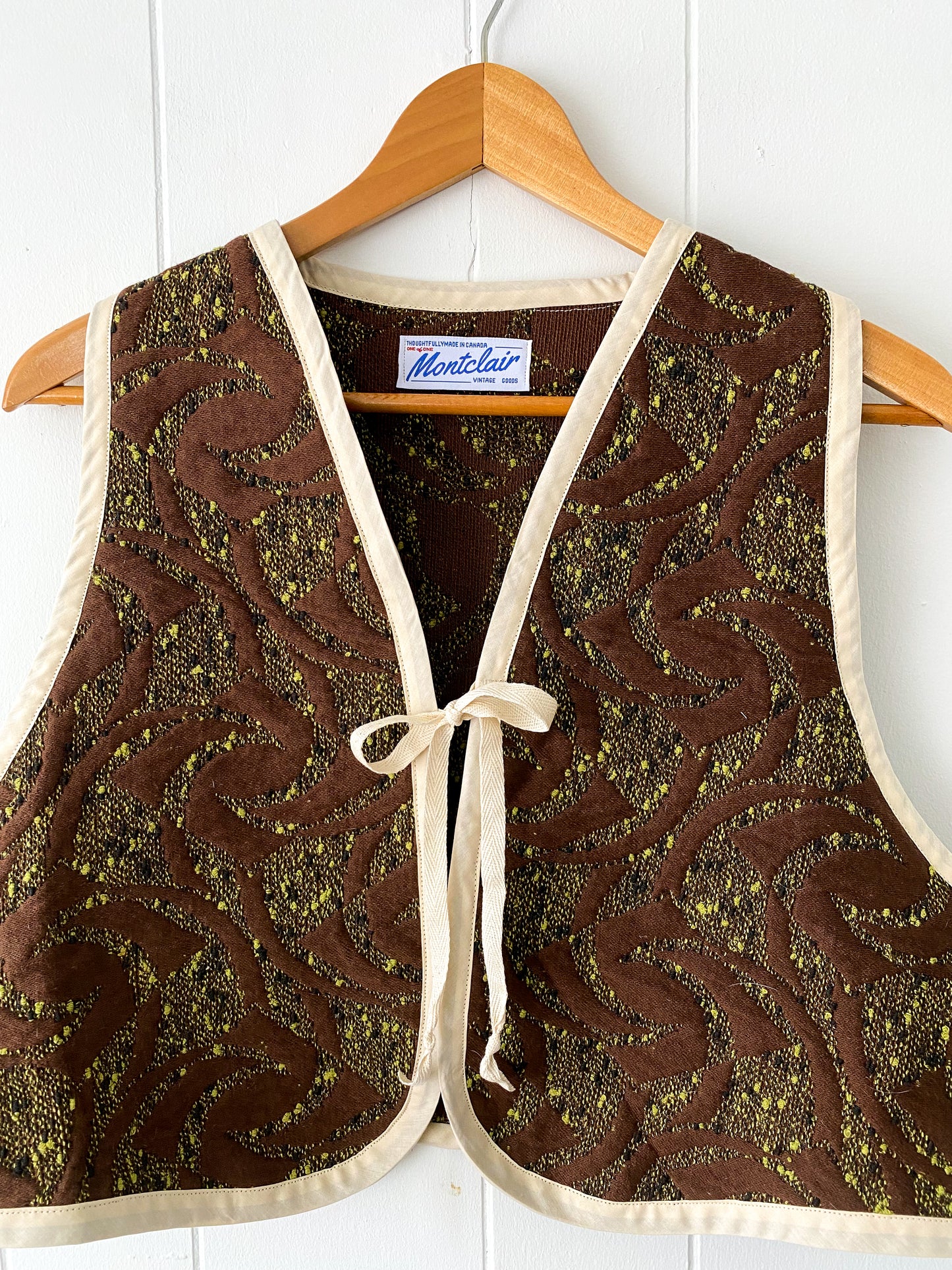 Upcycled Tie-Front Vest