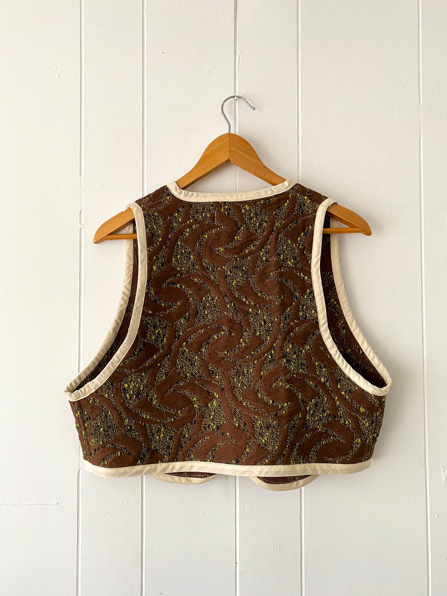Upcycled Tie-Front Vest