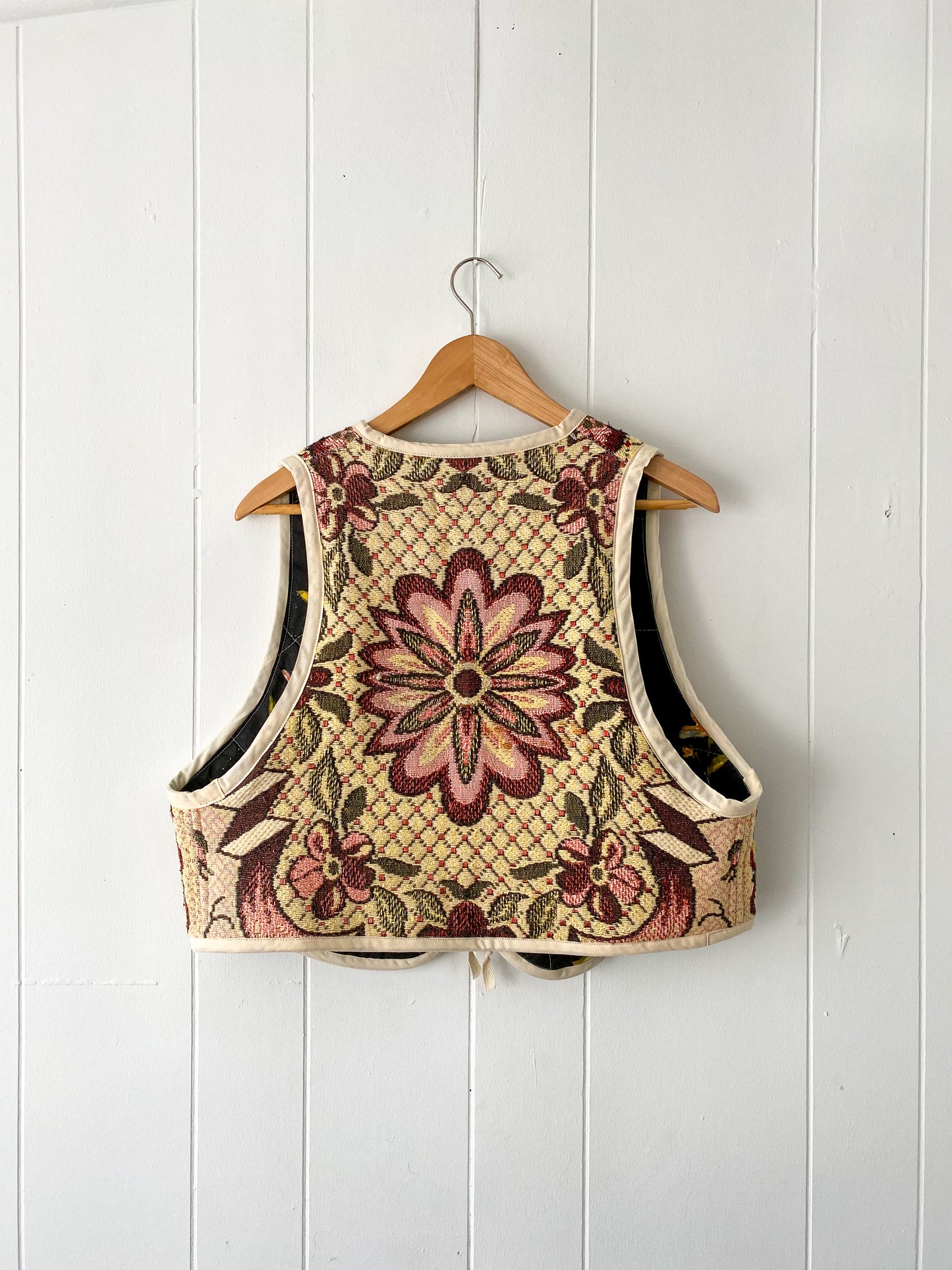 Upcycled Tie-Front Vest