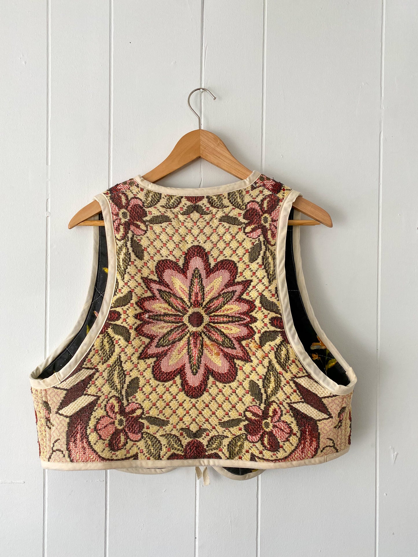 Upcycled Tie-Front Vest