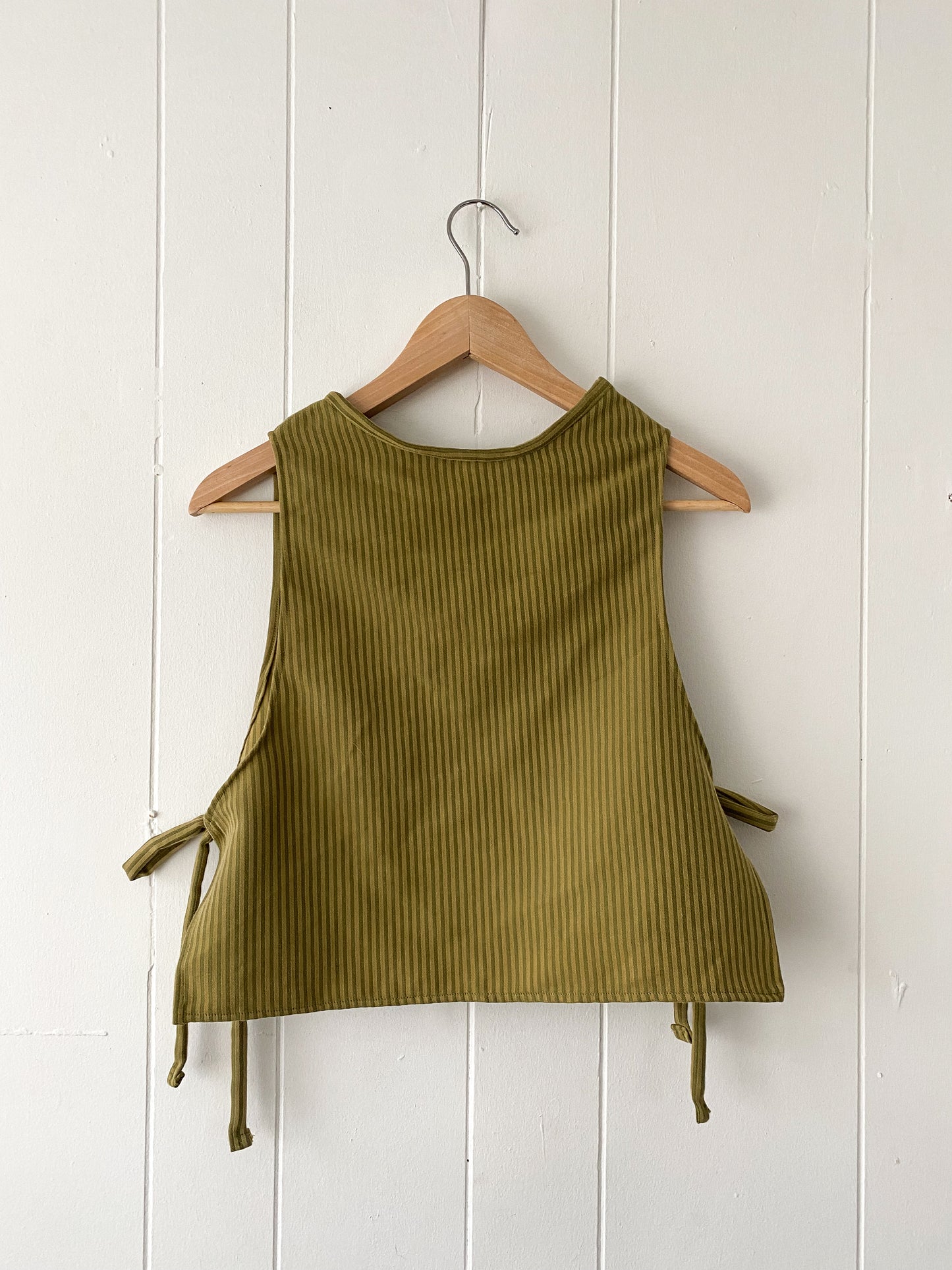Upcycled Side-Tie Tank Top