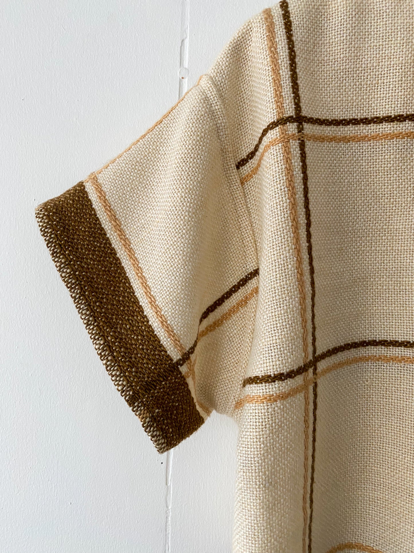 Upcycled Woven Button Up