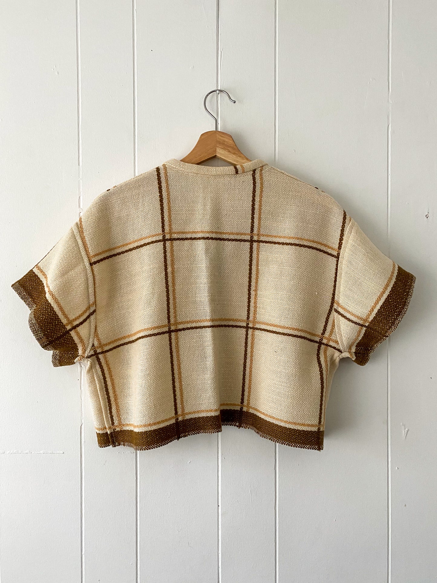 Upcycled Woven Button Up