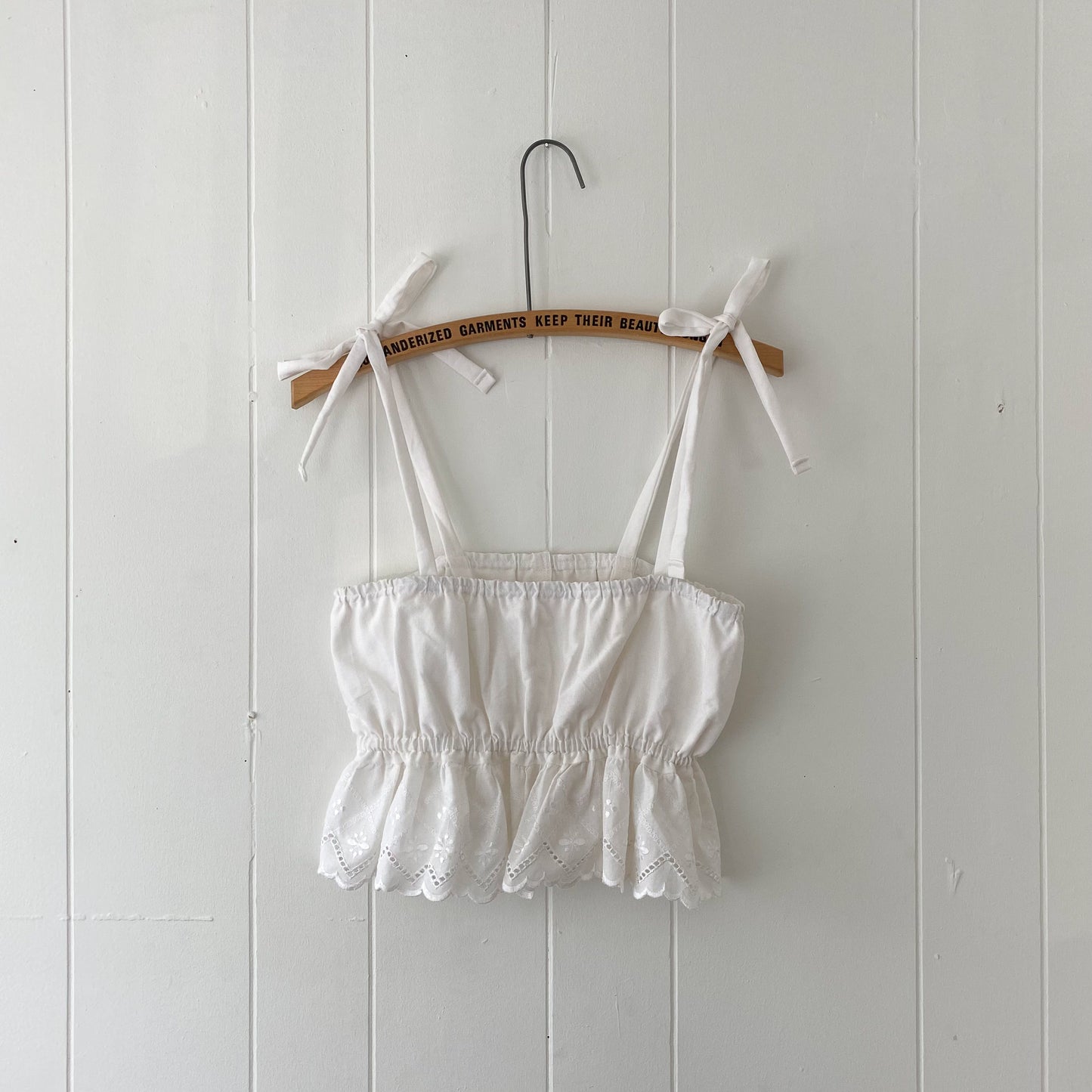 S Handmade Upcycled Tie Strap Tank Top