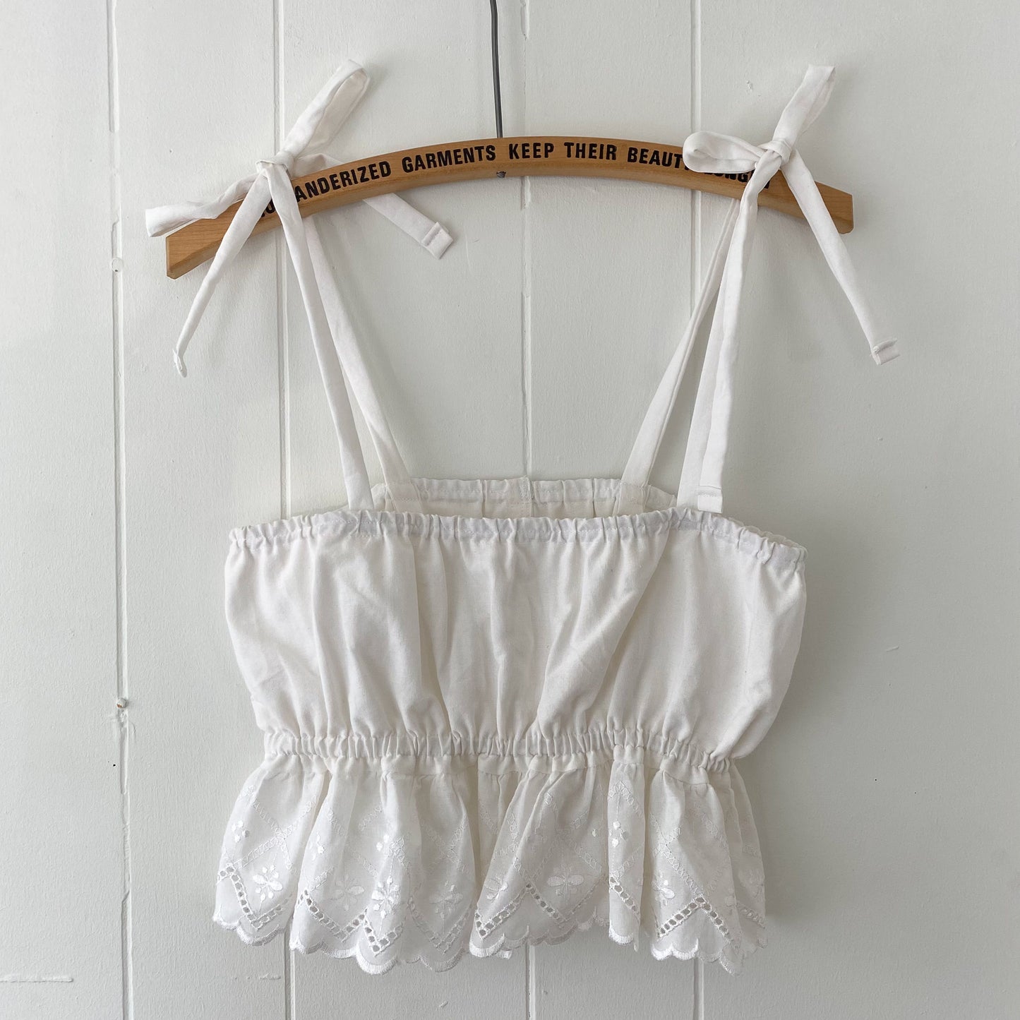 S Handmade Upcycled Tie Strap Tank Top