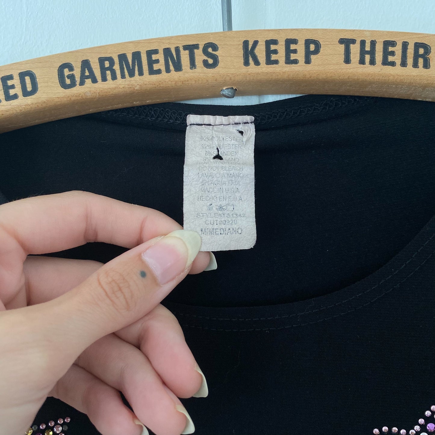 S Vintage Bedazzled Las Vegas Women's Tee
