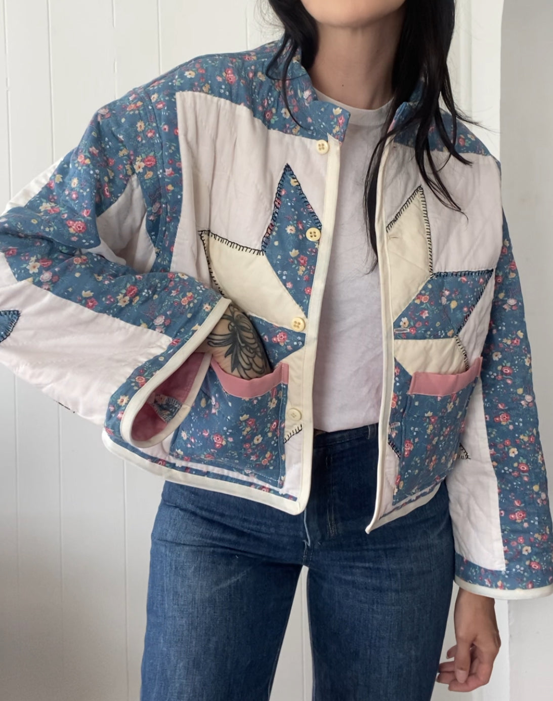 Upcycled Vintage Quilt Jacket