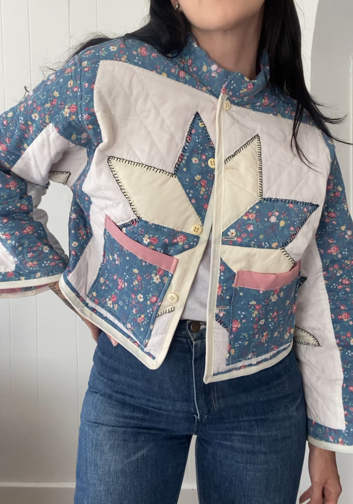 Upcycled Vintage Quilt Jacket