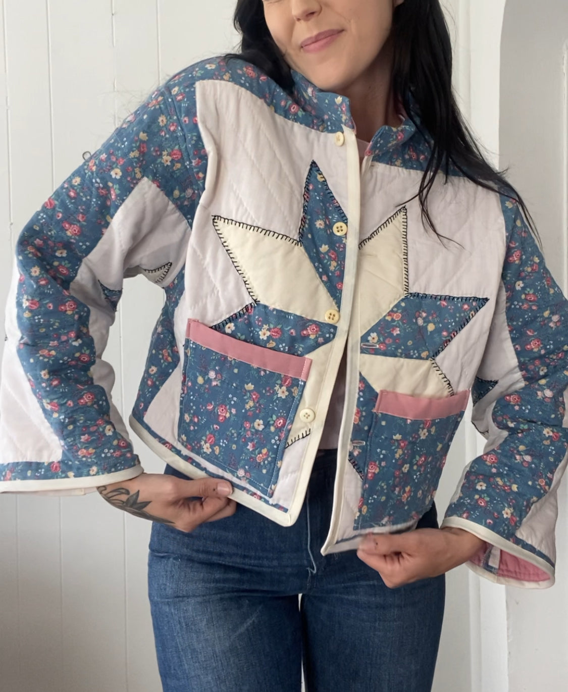 Upcycled Vintage Quilt Jacket