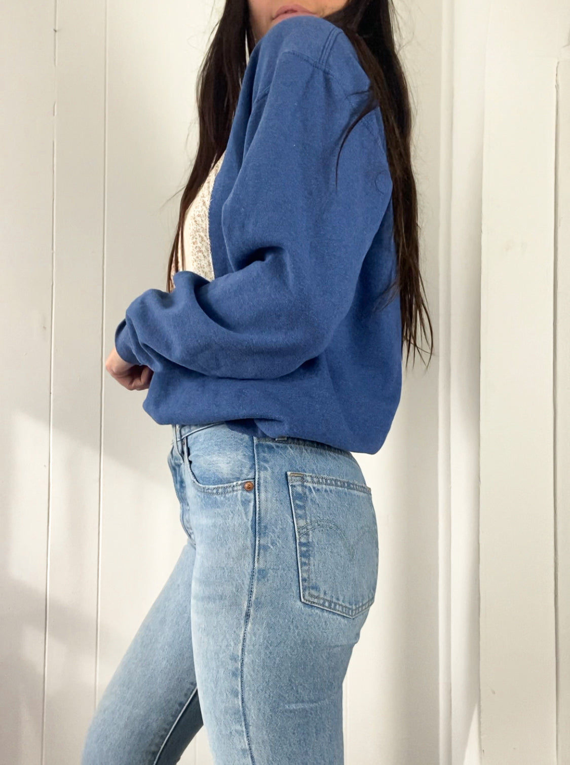 M Vintage Quilt Block Crewneck