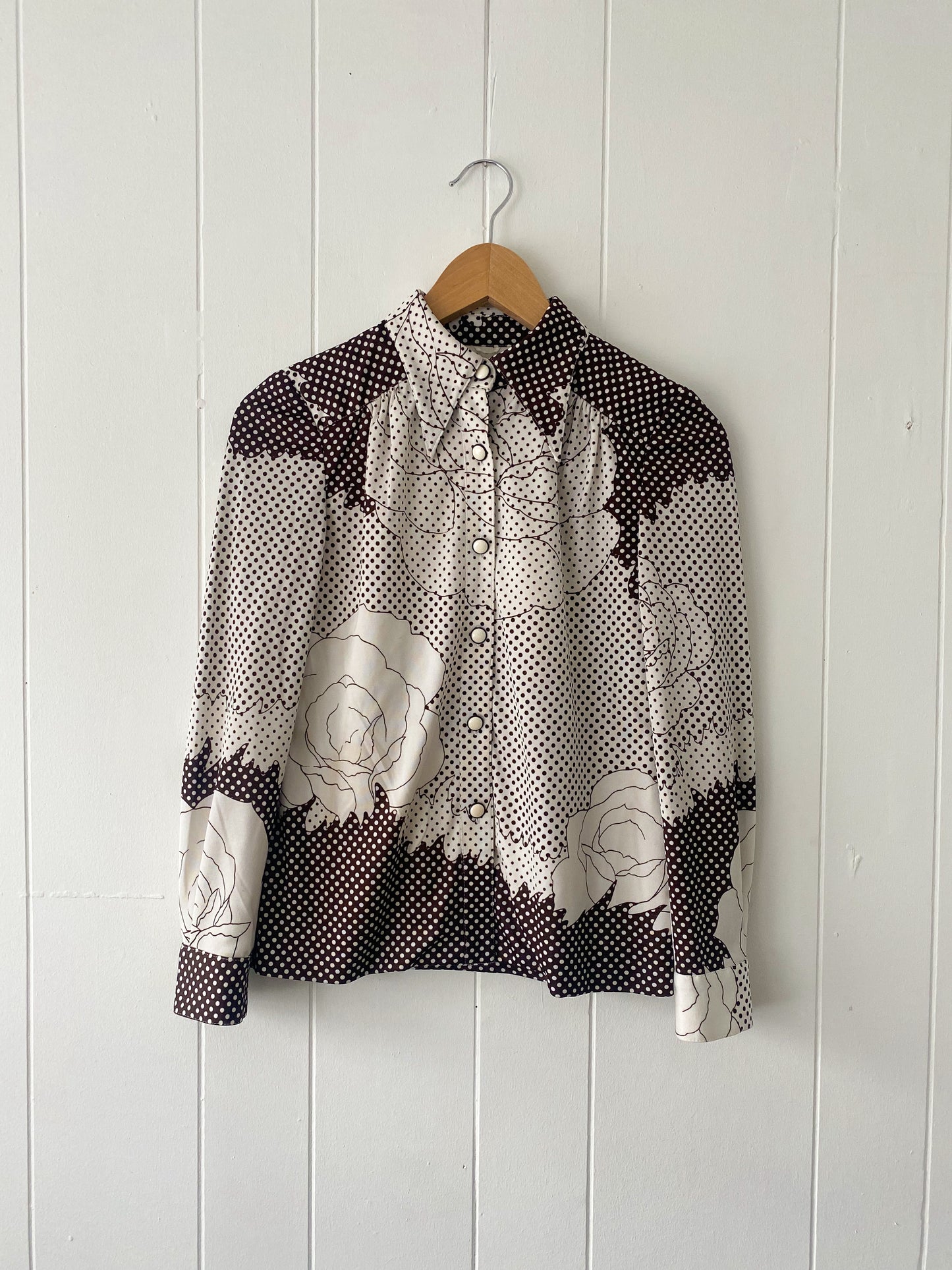 XS Vintage Western Style Blouse