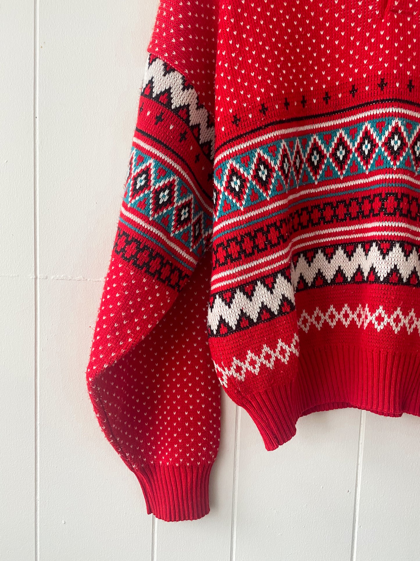 XL Vintage Festive Sears Grandpa Sweater