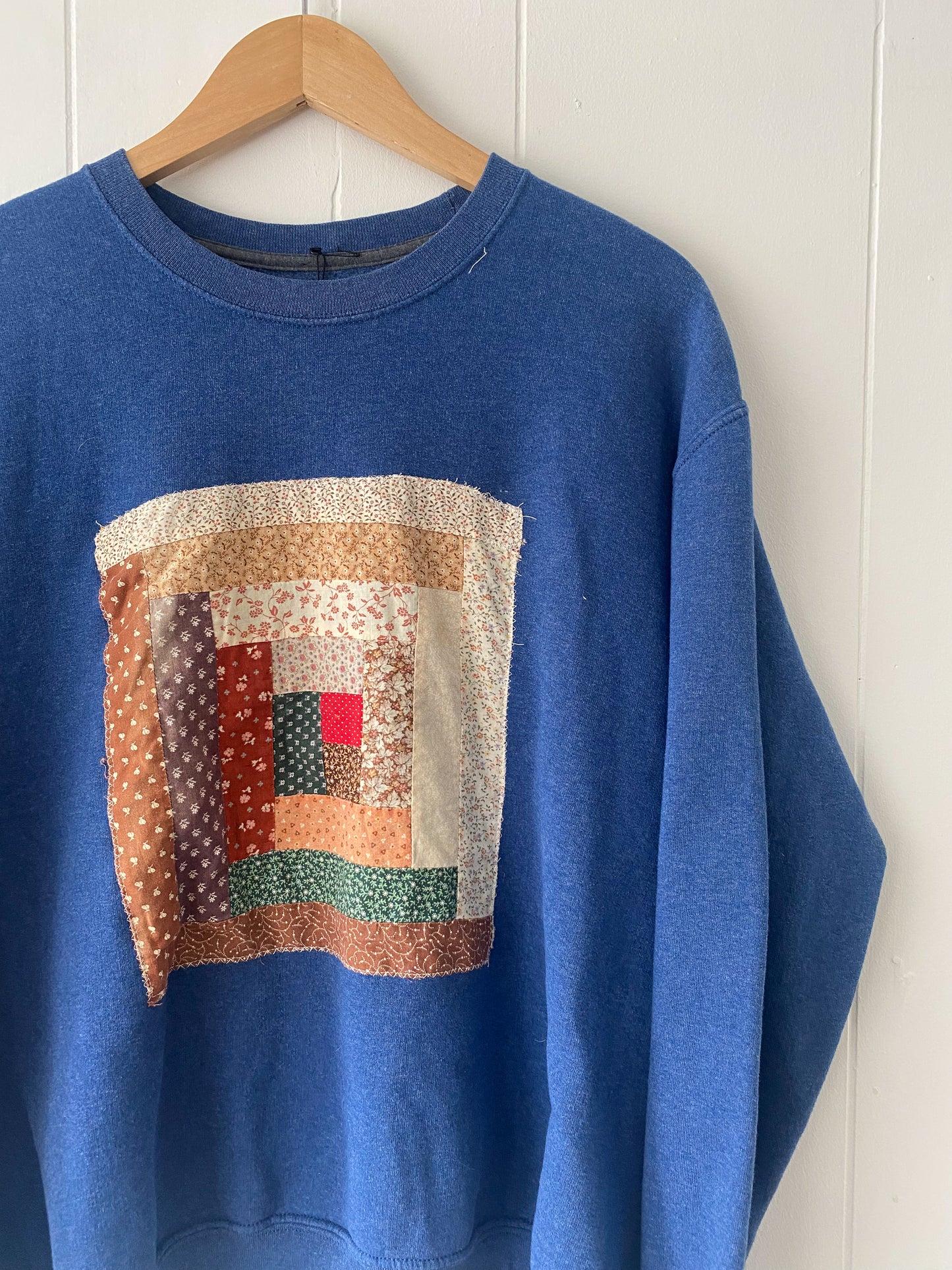 M Vintage Quilt Block Crewneck