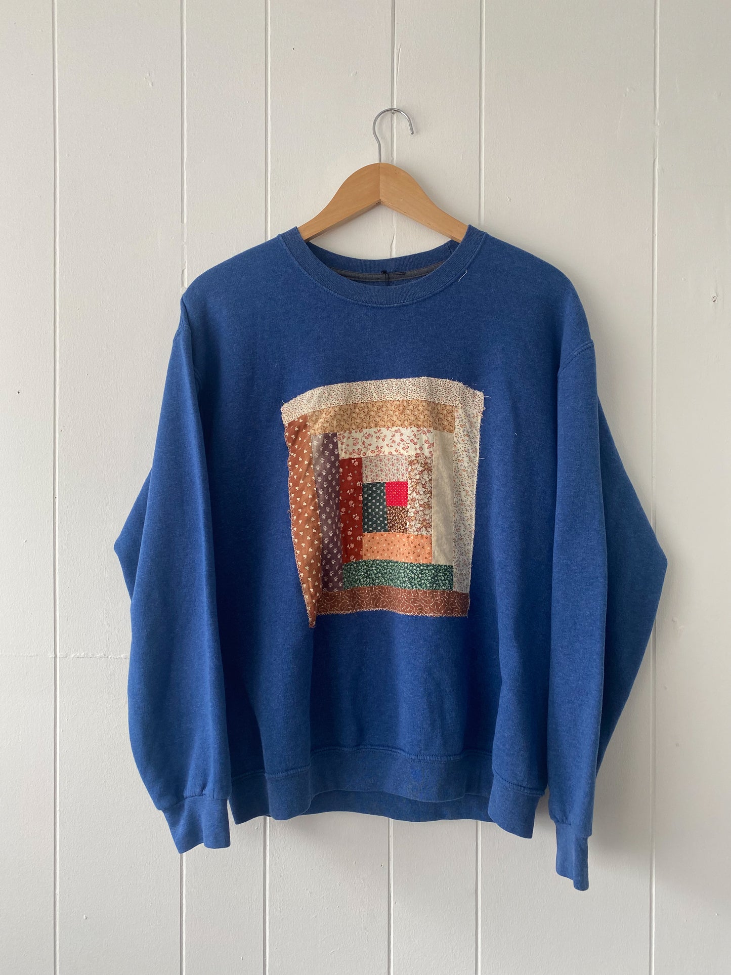 M Vintage Quilt Block Crewneck