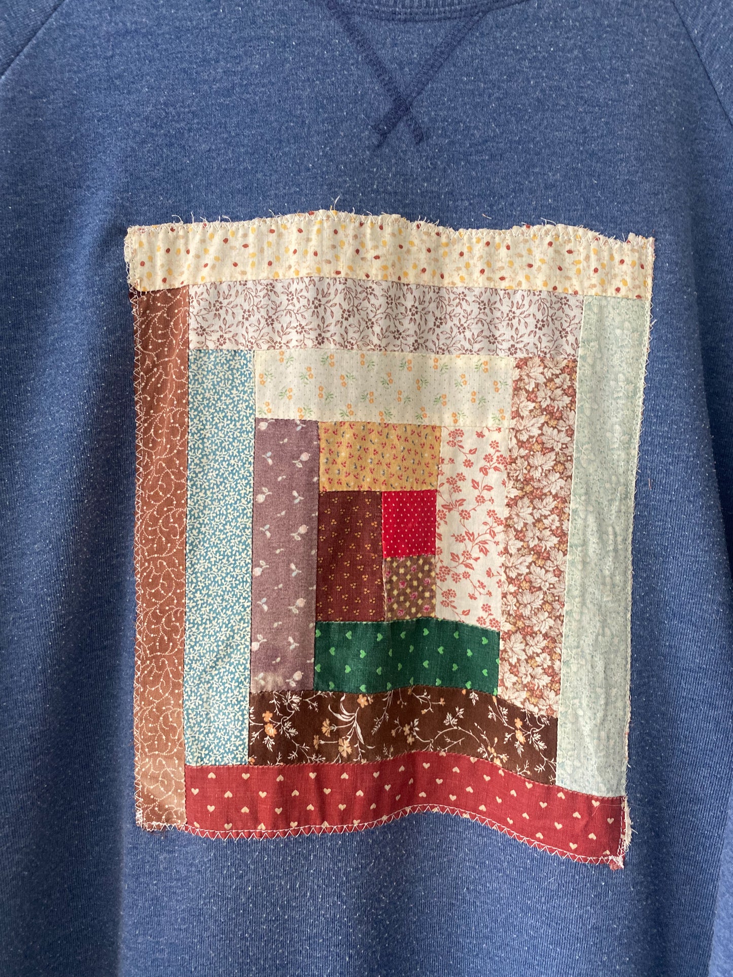 M Vintage Quilt Block Crewneck - Long