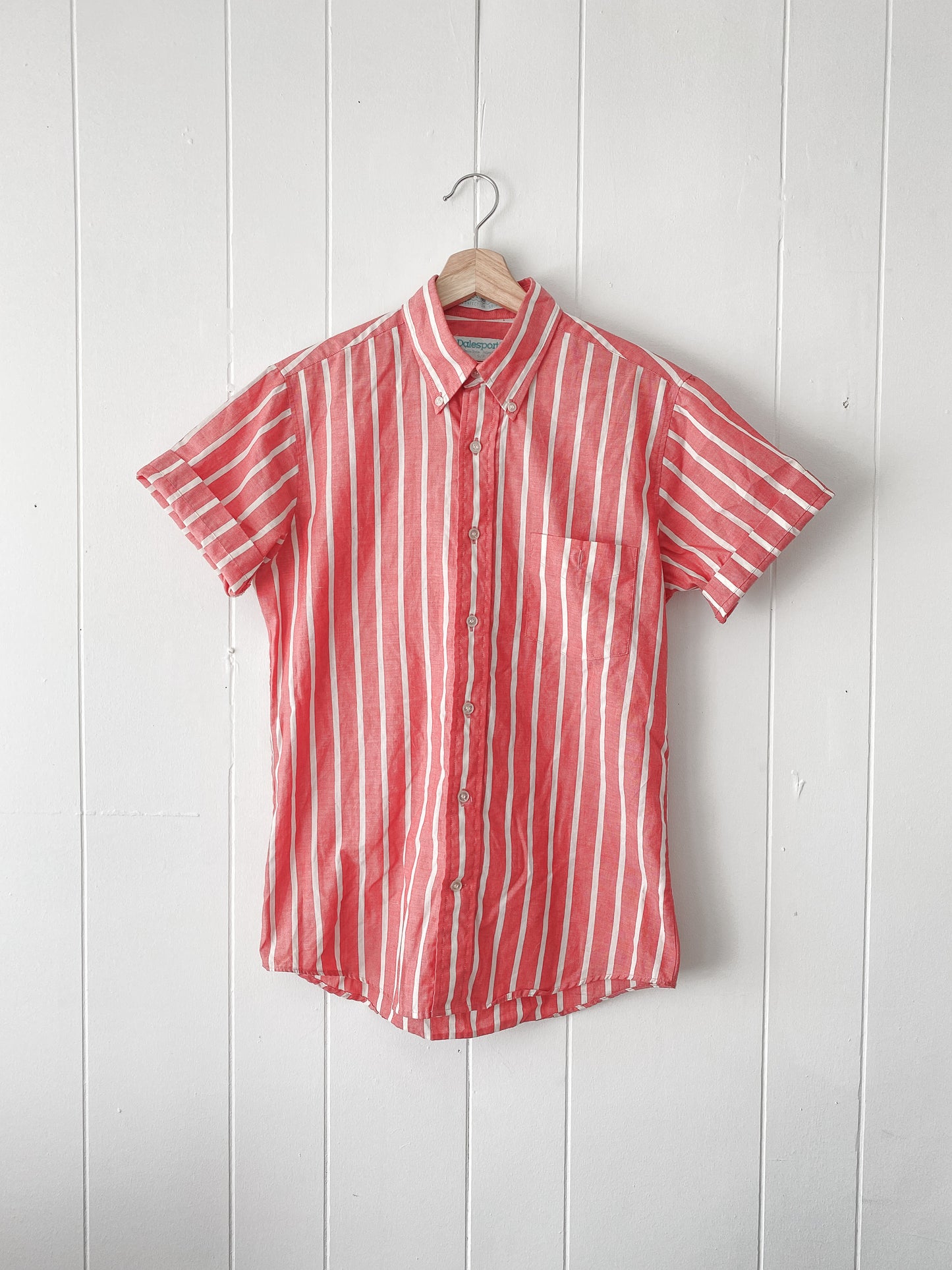 (S) Vintage Striped Button Down