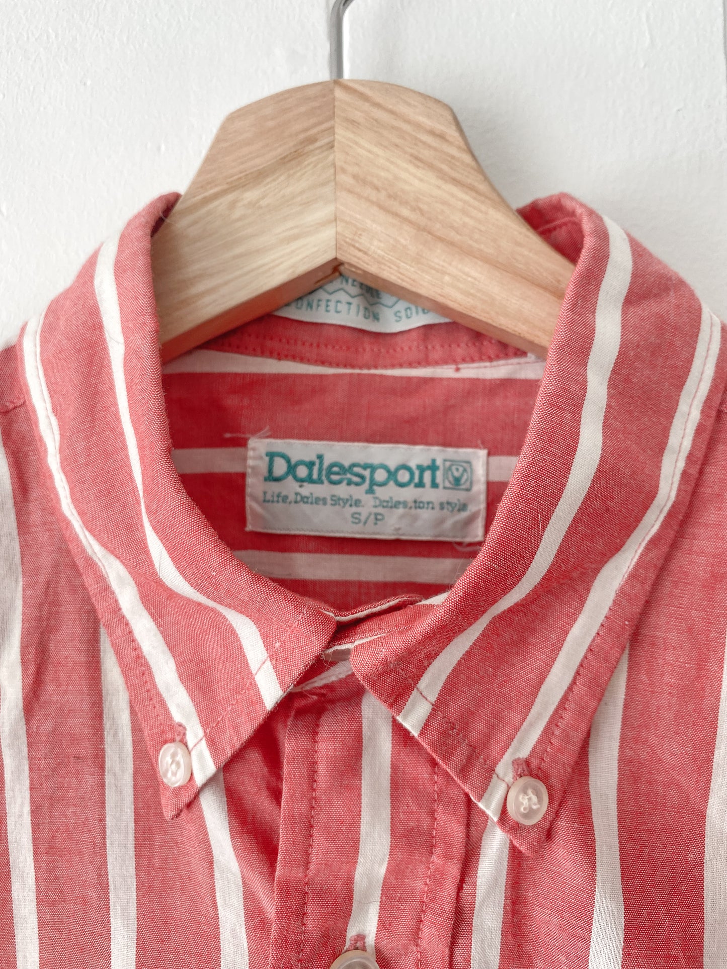 (S) Vintage Striped Button Down