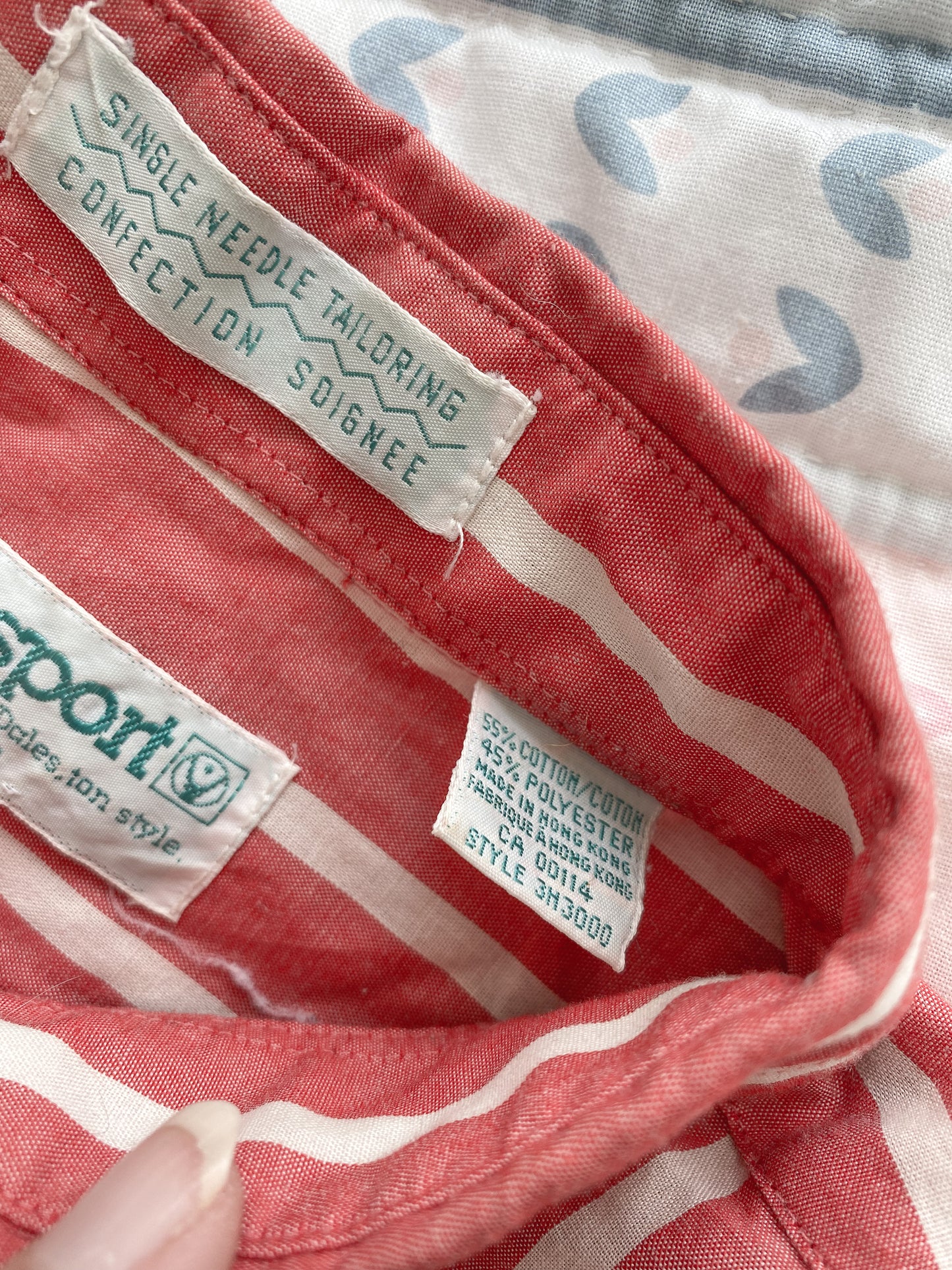 (S) Vintage Striped Button Down