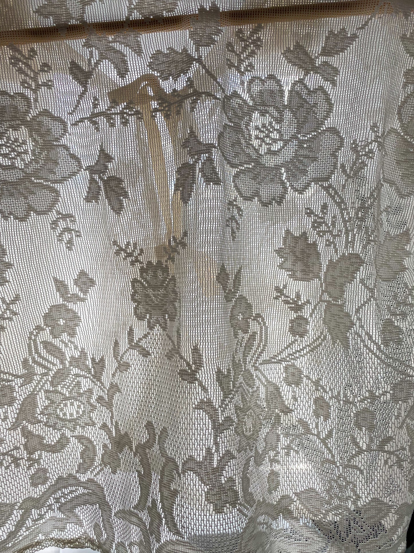 Upcycled Tie Front Lace Blouse