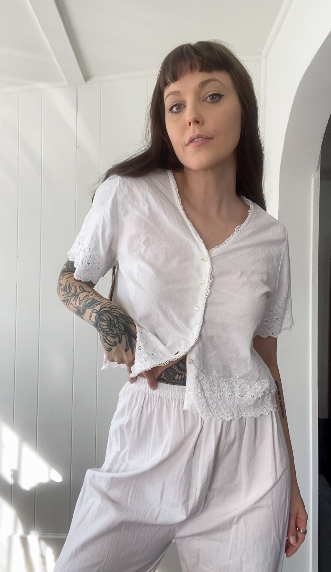 Vintage 2pc. Cotton PJ Set