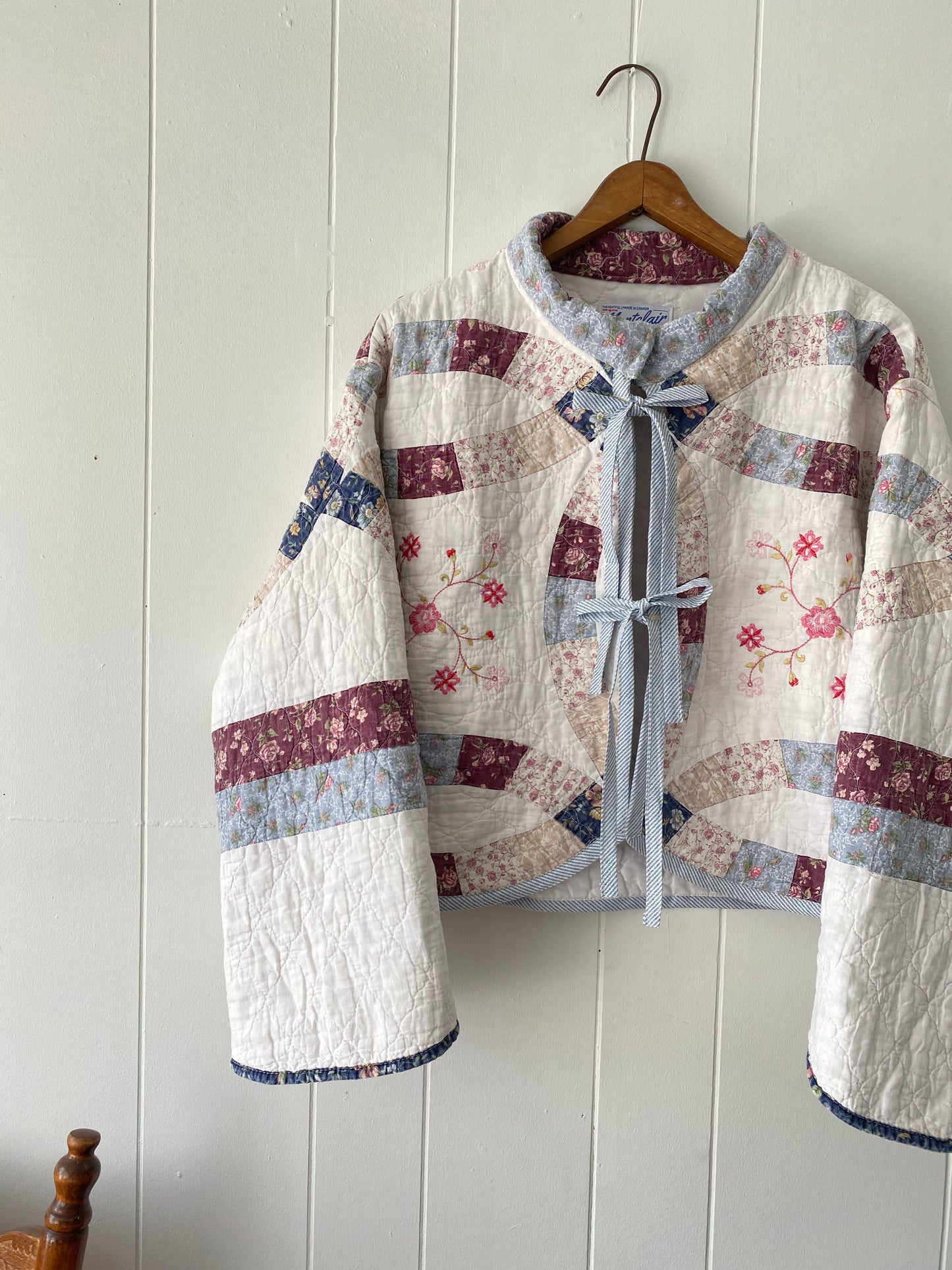Upcycled Floral Quilt Jacket