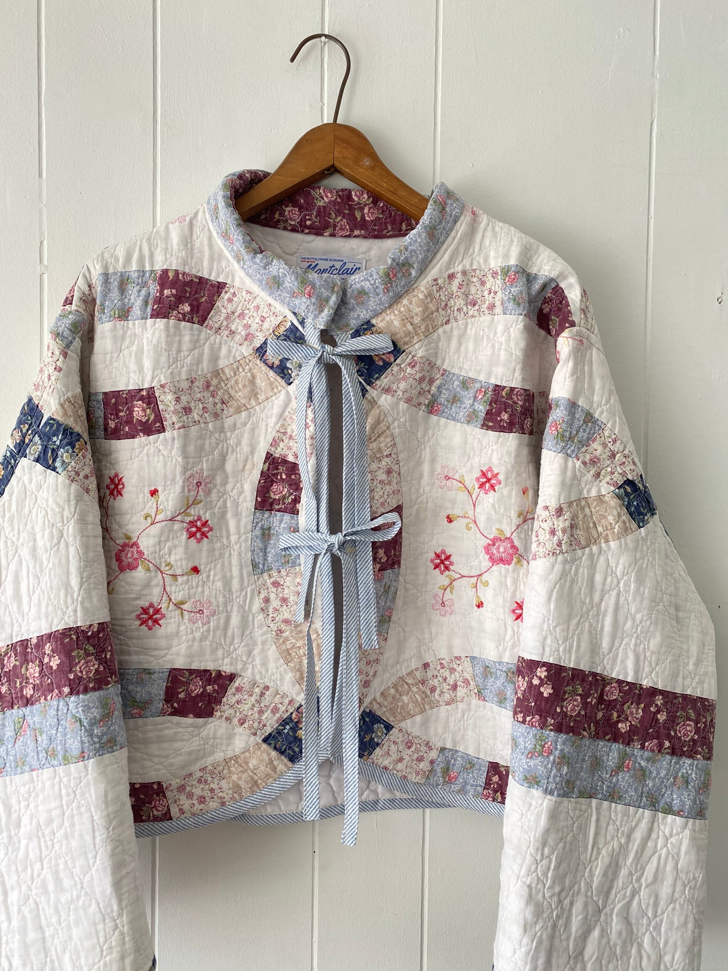 Upcycled Floral Quilt Jacket