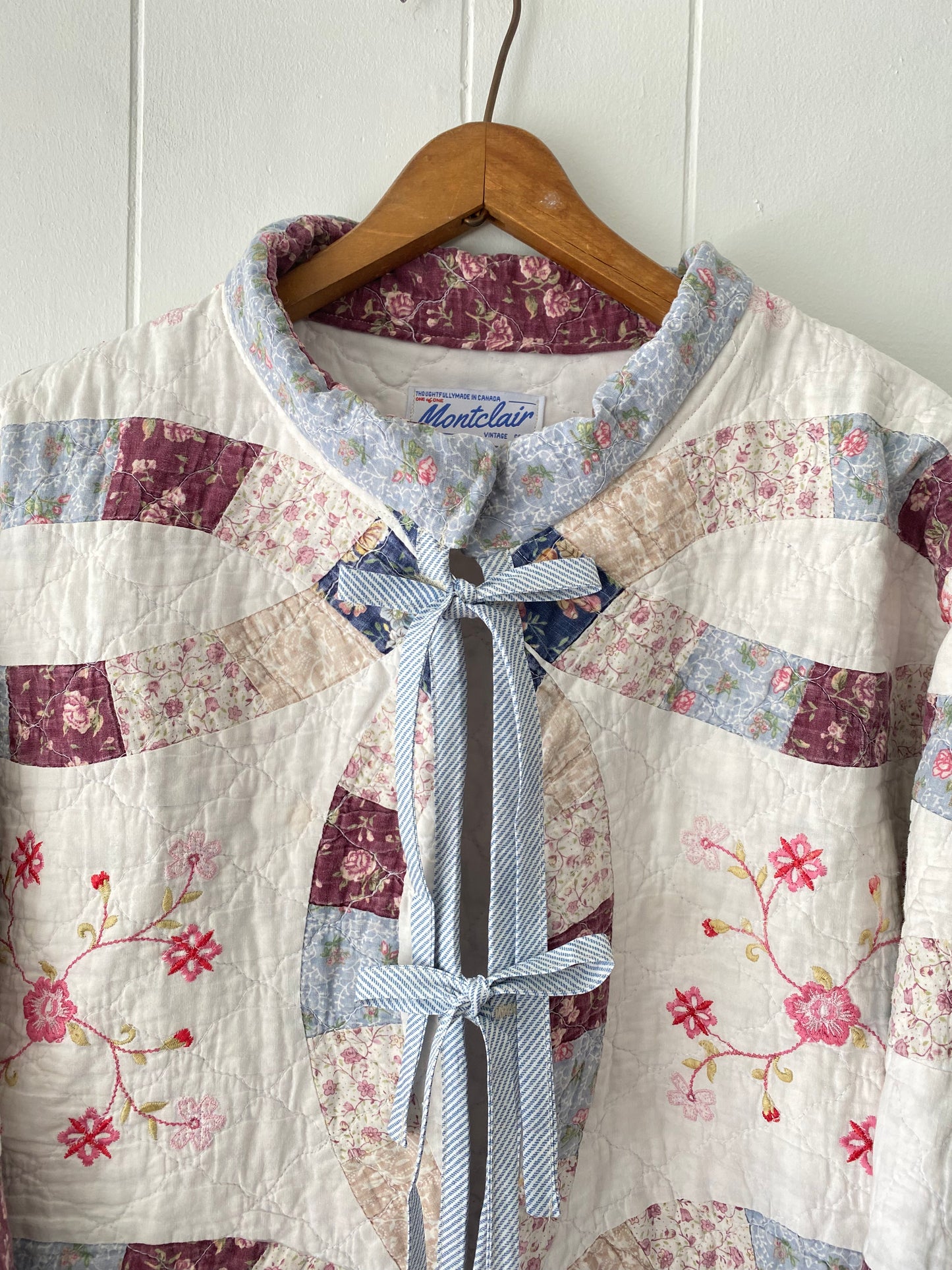Upcycled Floral Quilt Jacket