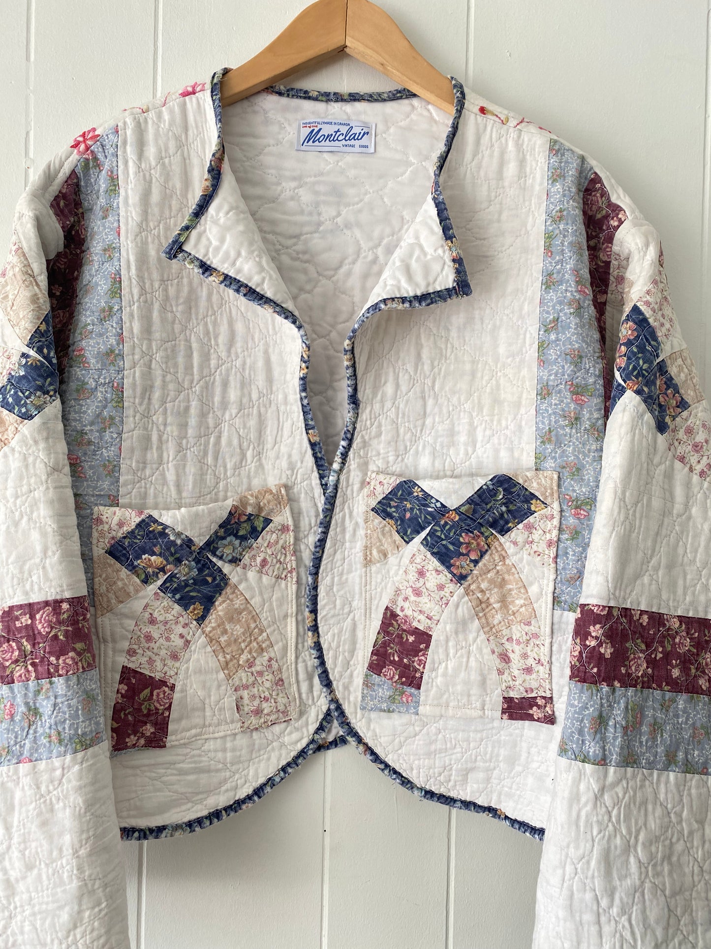 Upcycled Floral Quilt Jacket