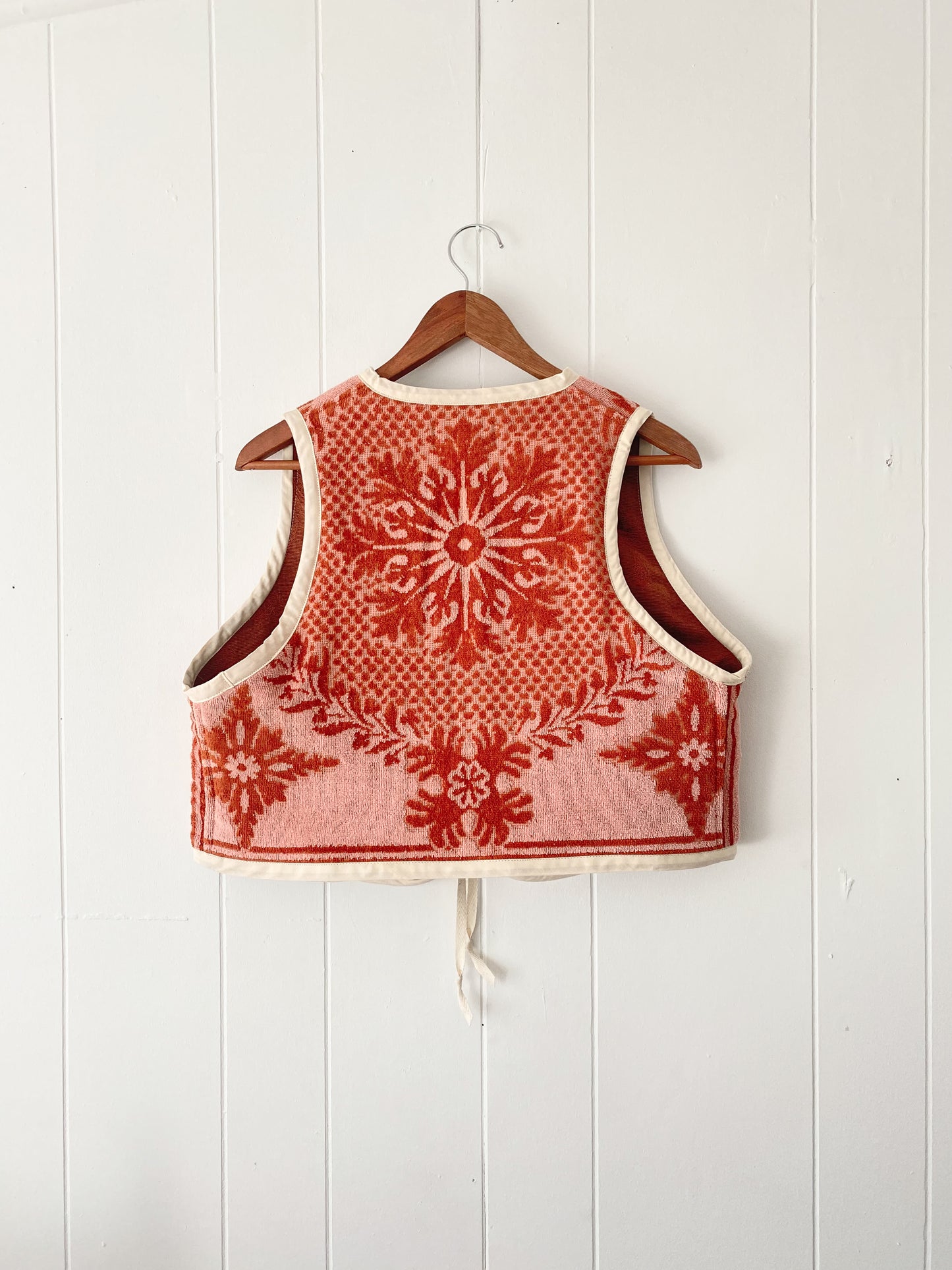 Upcycled Tie-Front Vest